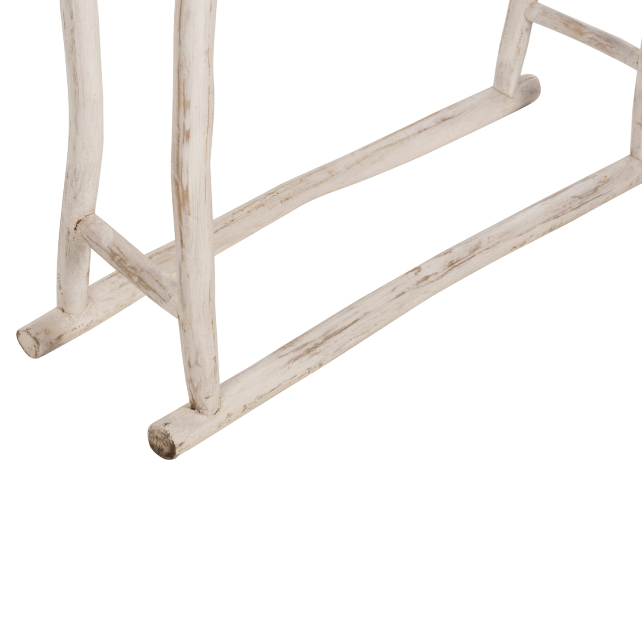 HANGER FOR TOWELS OREG HM7908 TEAK BRANCHES IN WHITE PATINA COLORING 90x28x77-91Hcm. [8]