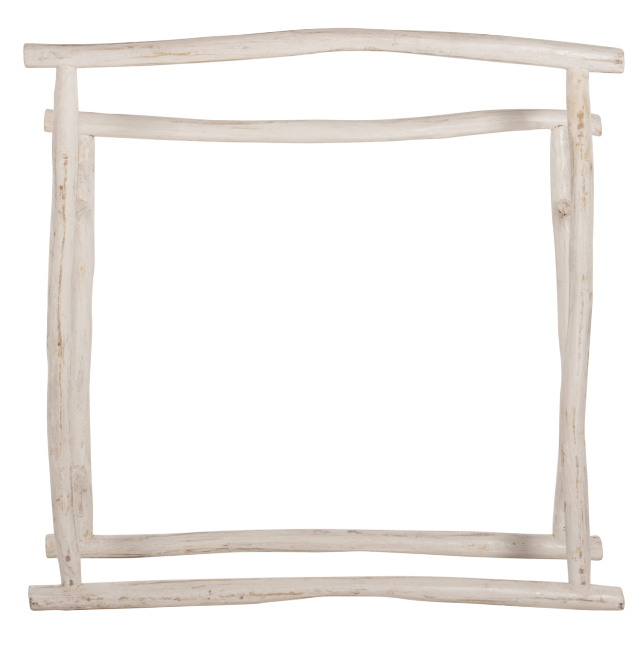 HANGER FOR TOWELS OREG HM7908 TEAK BRANCHES IN WHITE PATINA COLORING 90x28x77-91Hcm. [4]