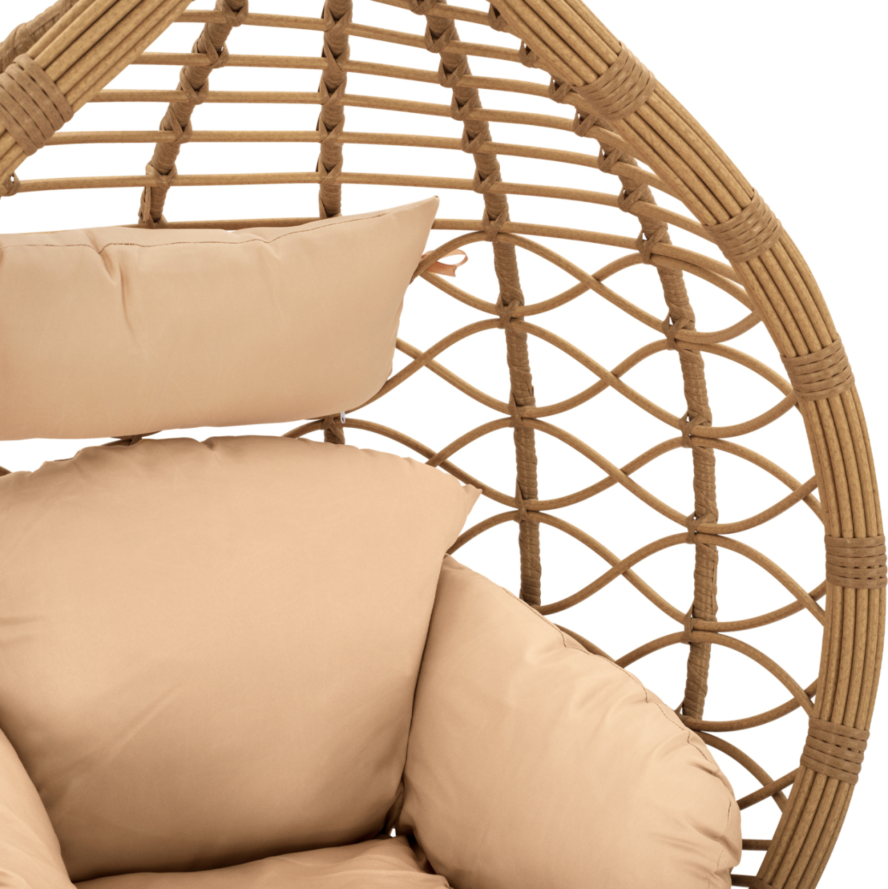 Hanging Armchair Nest Dark Grey - Beige with pillow HM5755.01 105''x195cm [8]