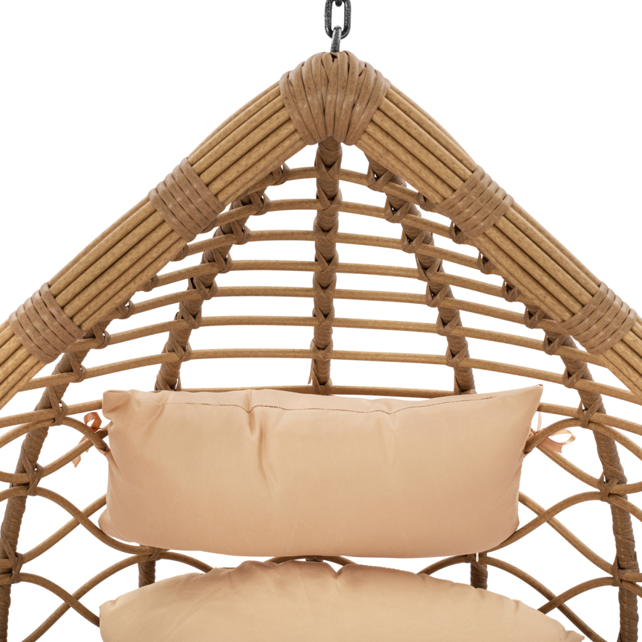 Hanging Armchair Nest Dark Grey - Beige with pillow HM5755.01 105''x195cm [7]