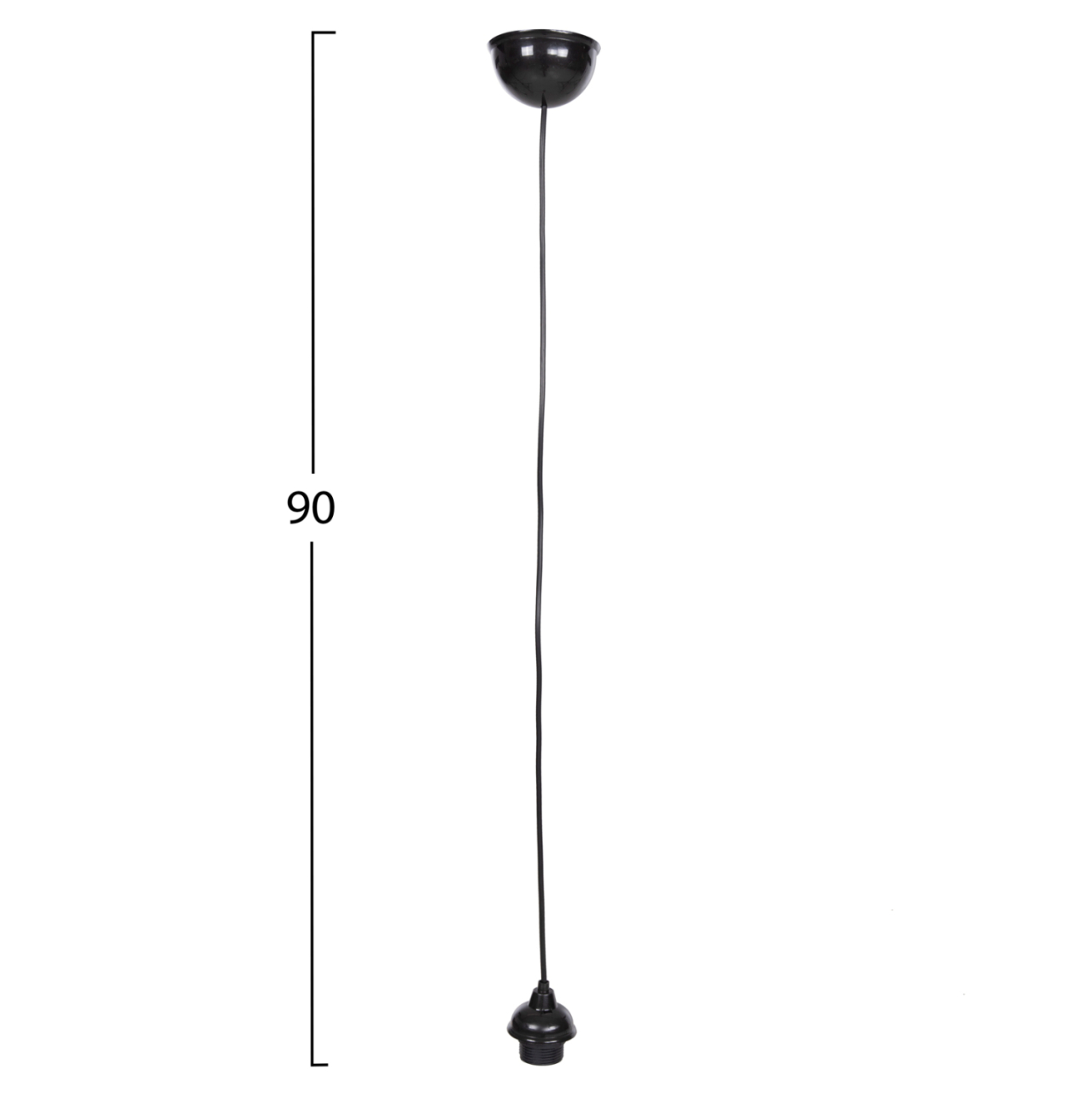 HANGING CABLE FOR PENDANT LAMPS WITH SOCKET IN BLACK HM4187 [2]