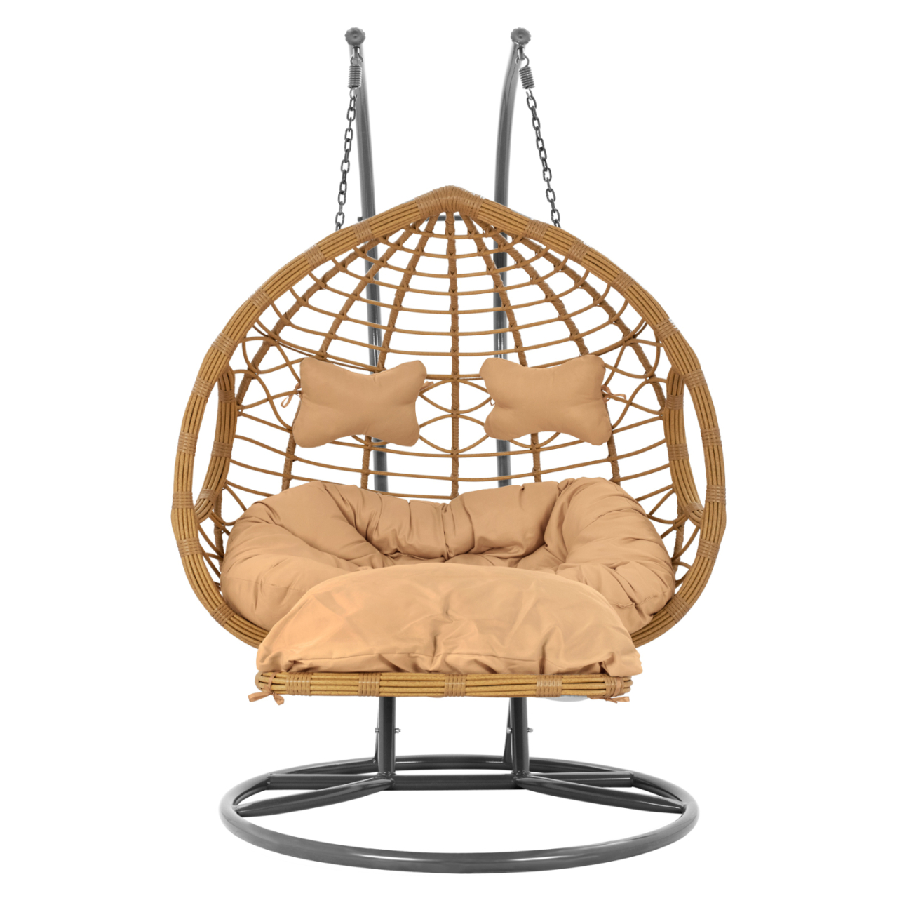 Hanging Double armchair nest Grey-Beige with pillow HM5754.01 120'x200 cm [4]
