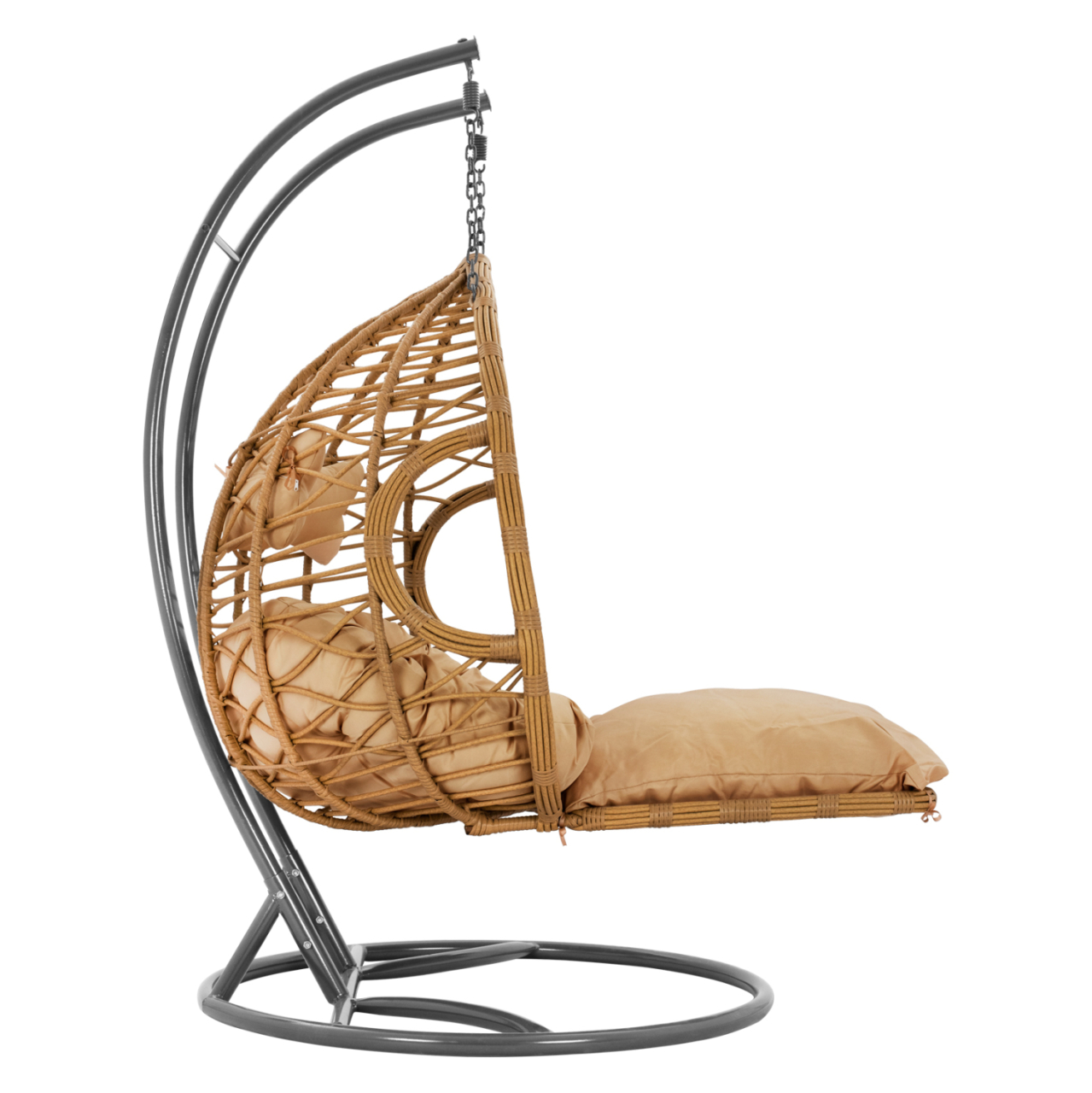 Hanging Double armchair nest Grey-Beige with pillow HM5754.01 120'x200 cm [5]