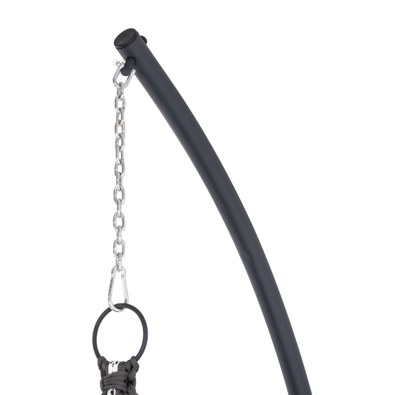 HANGING NEST AUGUST HM5922.10 MACRAME ROPE AND STEEL IN ANTHRACITE COLOR 123x113x145Hcm. [7]