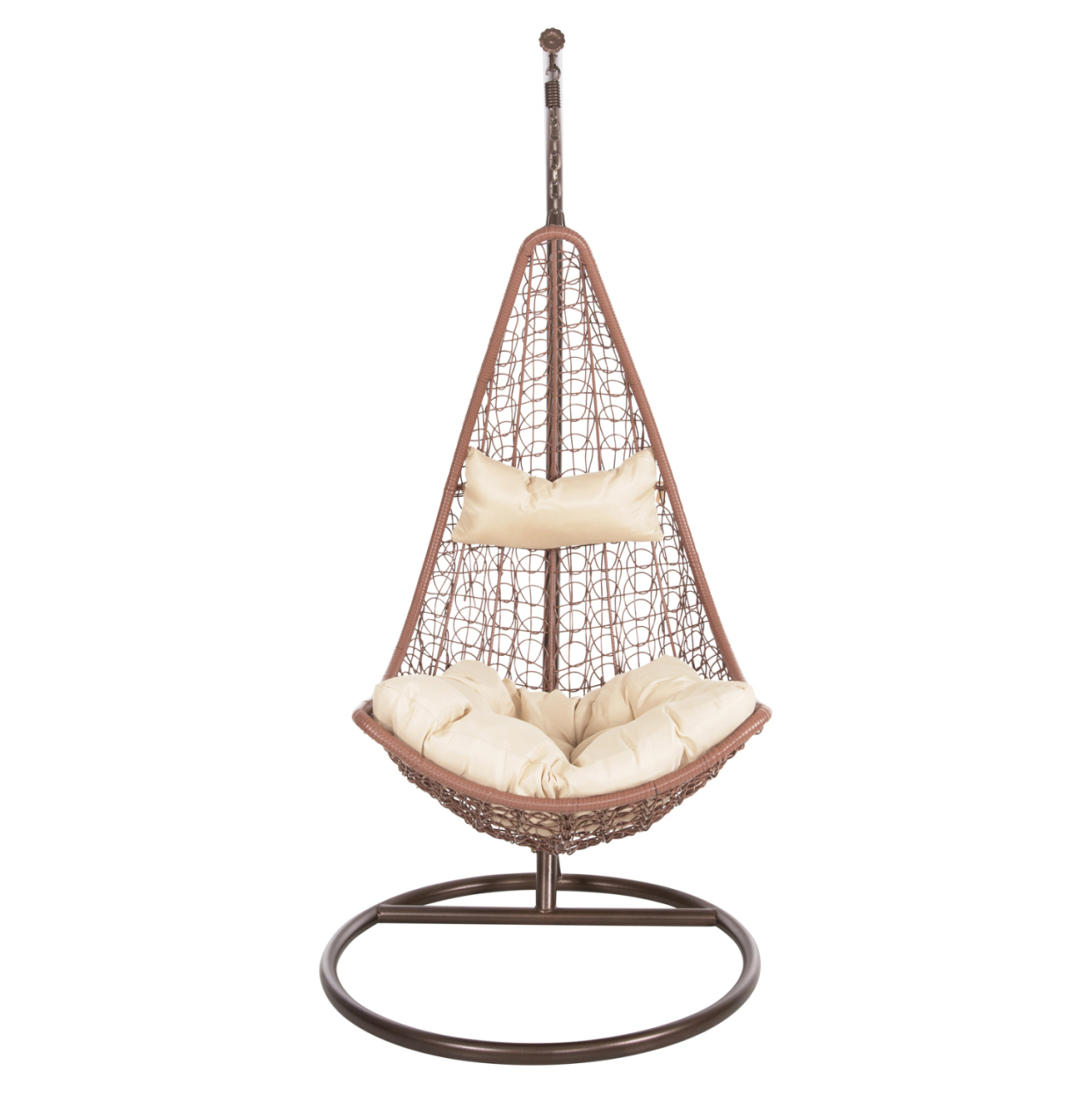 HANGING NEST MILLIE HM5996.05 METAL IN BROWN-SYNTHETIC RATTAN IN BROWN Φ95x195Hcm. [3]