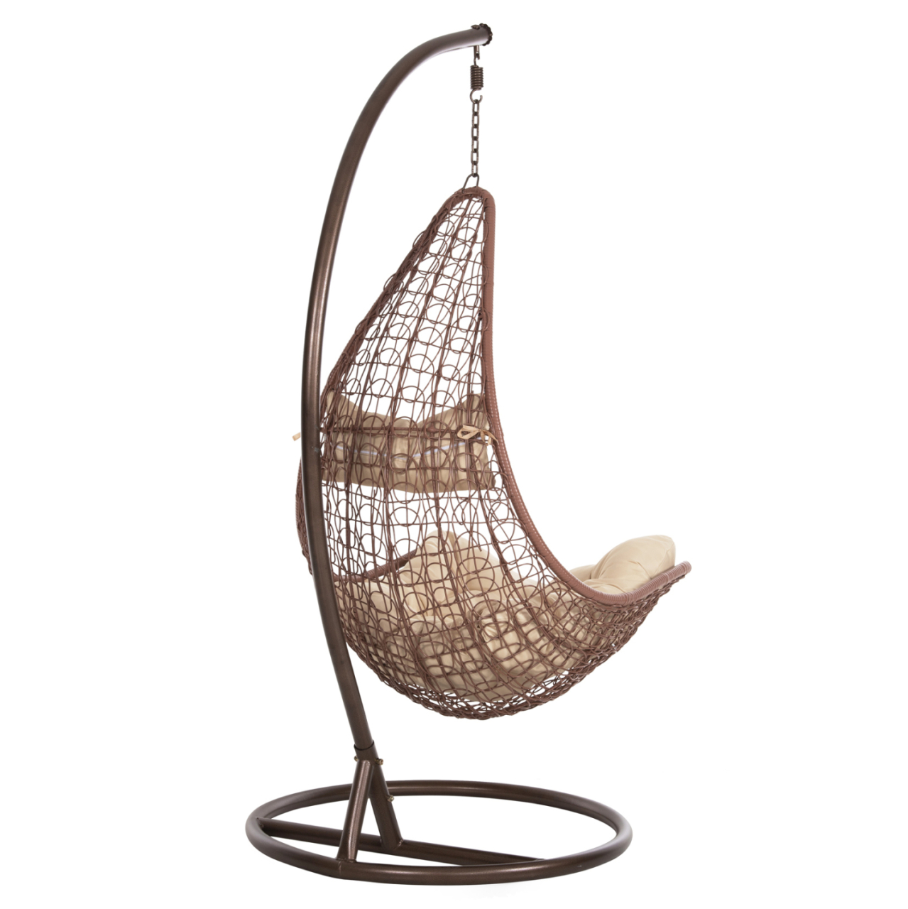 HANGING NEST MILLIE HM5996.05 METAL IN BROWN-SYNTHETIC RATTAN IN BROWN Φ95x195Hcm. [5]