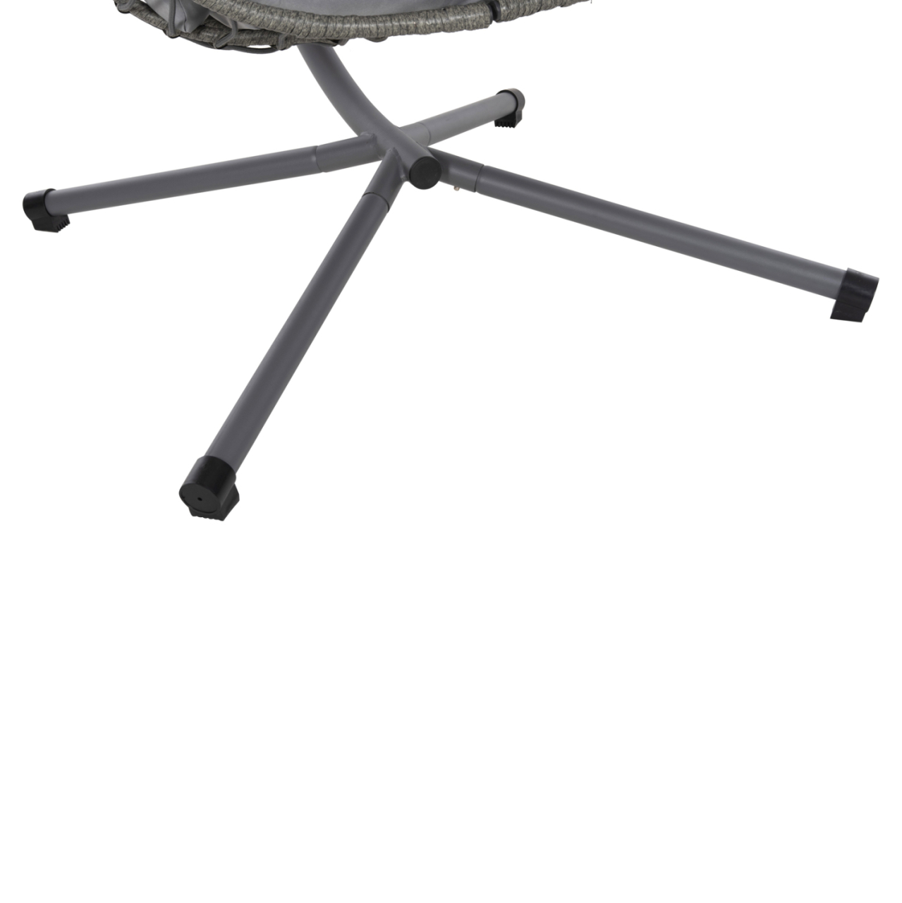 HANGING NEST MILLIE HM5997.10 METAL BASE-SYNTHETIC RATTAN AND CUSHIONS IN GREY 90x75x190Hcm. [10]