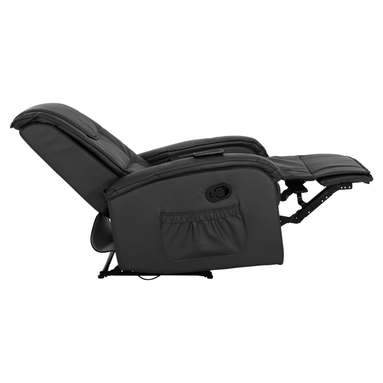 HM0026.01 Armchair Relax, massage mechanism, PU black 88x90x80 cm [5]
