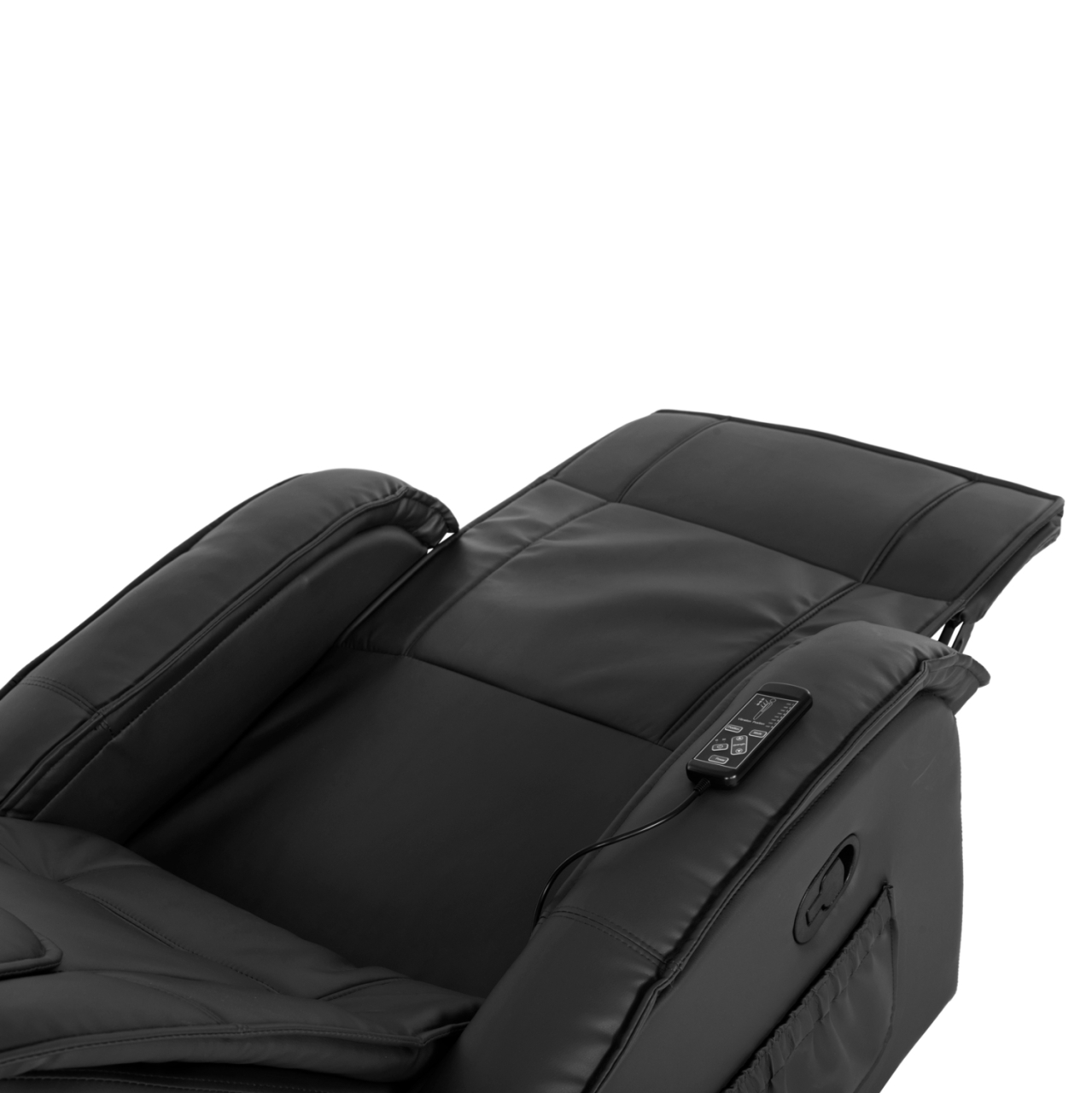 HM0026.01 Armchair Relax, massage mechanism, PU black 88x90x80 cm [10]