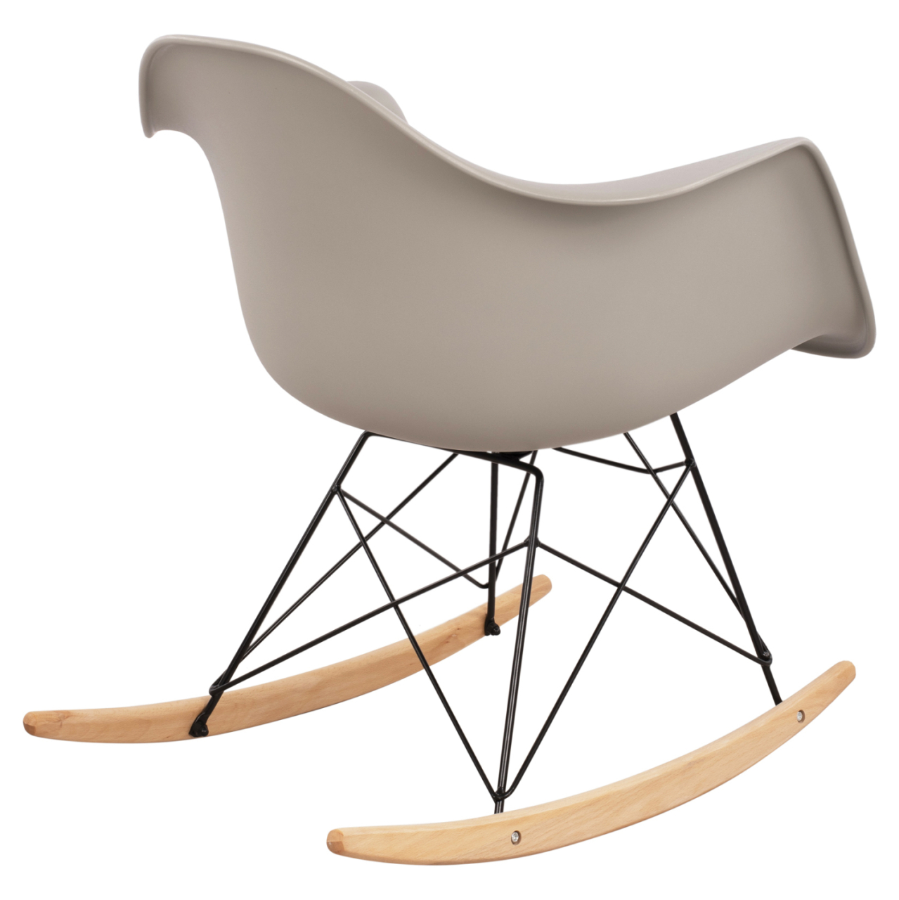 HM0035.20 Rocking Armchair, seat grey-Black Frame, 61x71x64cm [5]