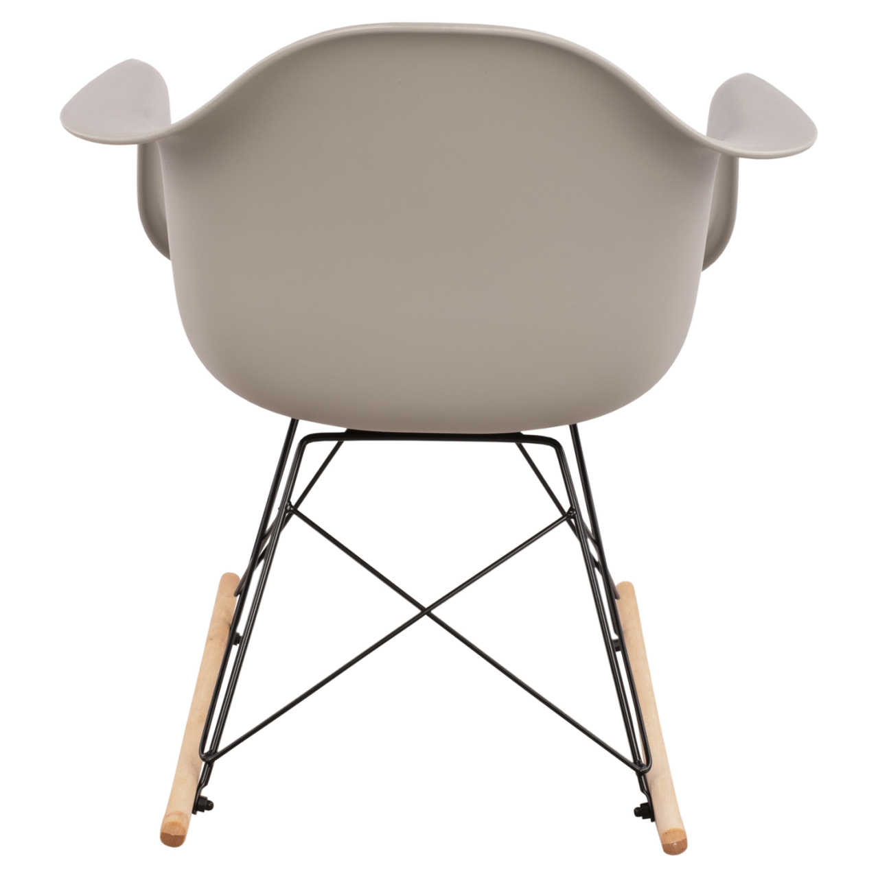 HM0035.20 Rocking Armchair, seat grey-Black Frame, 61x71x64cm [6]