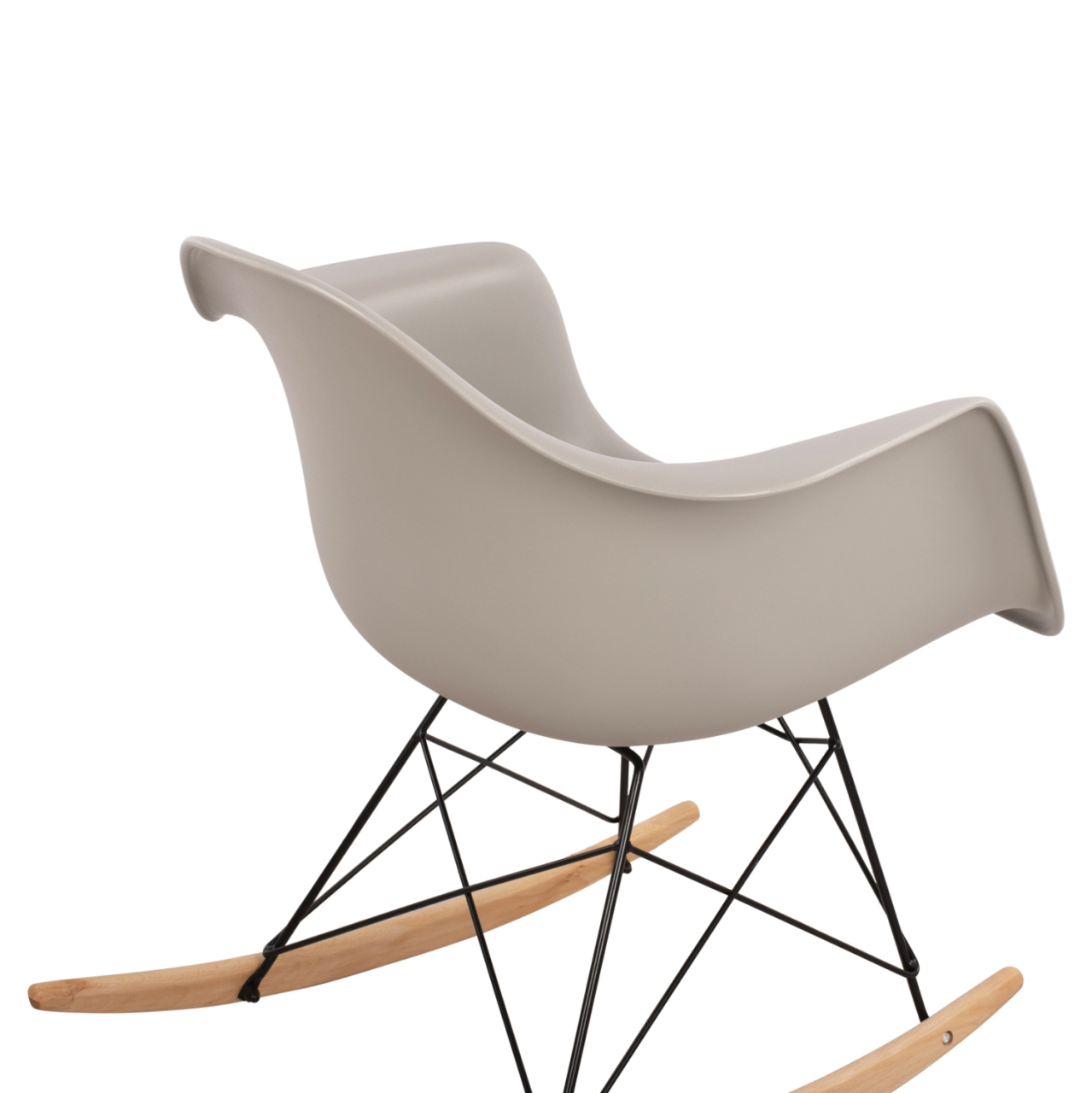 HM0035.20 Rocking Armchair, seat grey-Black Frame, 61x71x64cm [8]