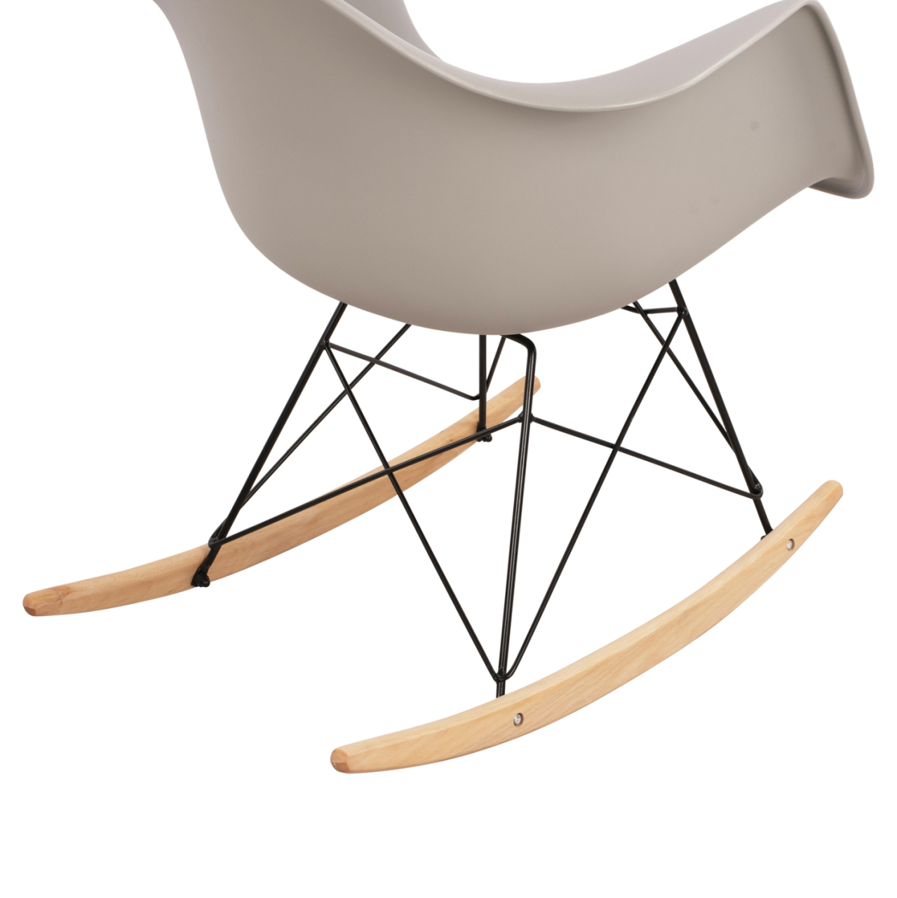HM0035.20 Rocking Armchair, seat grey-Black Frame, 61x71x64cm [9]