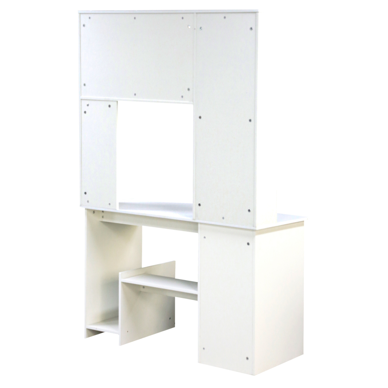 HM2032.03 desk "STATUS" with bookcase-shelves, white, 120x55x182 [6]