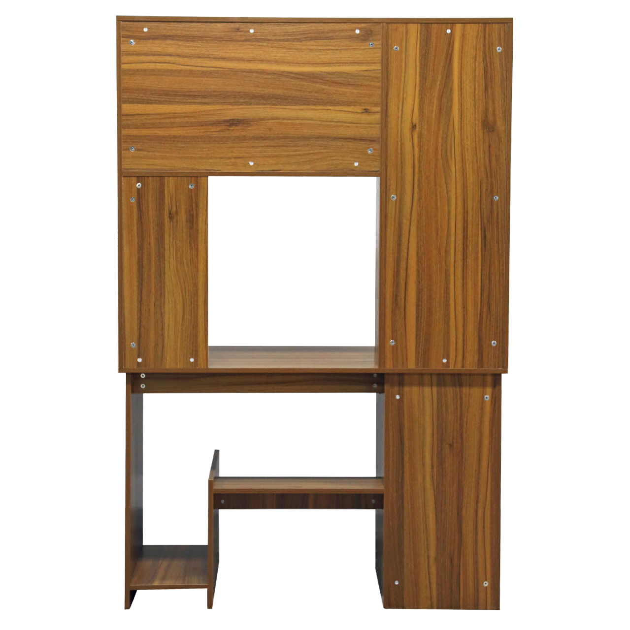 HM2032.04 desk STATUS with bookcase-shelves, walnut,120x55x182 [6]