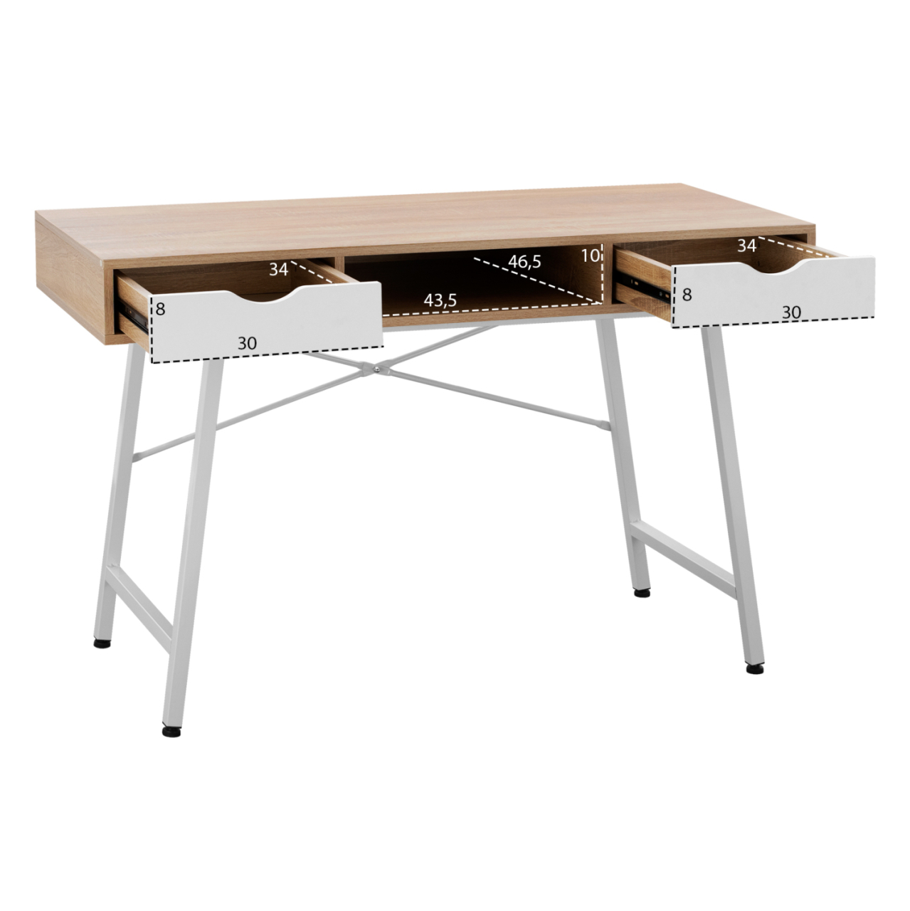 HM2128.01 desk, sonama-white, 120x48x76,5 [3]