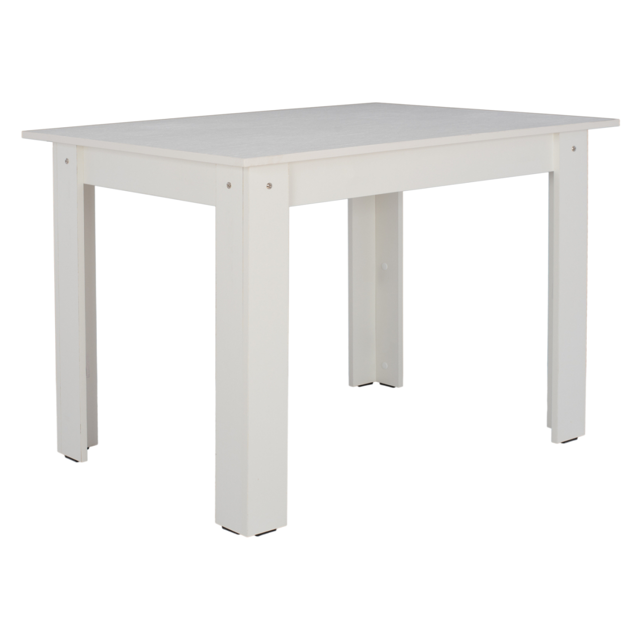 HM2429.03 kitchen table KELVIN, white, melamine, 140x80x77 [4]