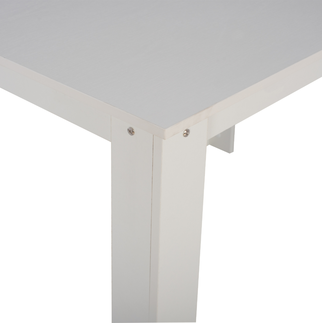 HM2429.03 kitchen table KELVIN, white, melamine, 140x80x77 [6]