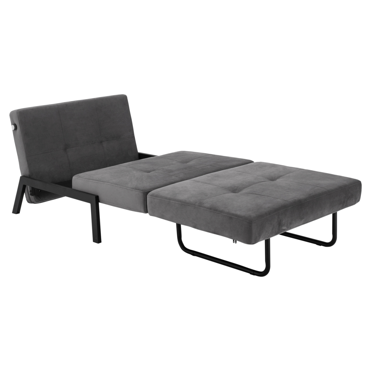 HM3078.11 Armchair Bed, velvet grey, 95x92x66cm [7]