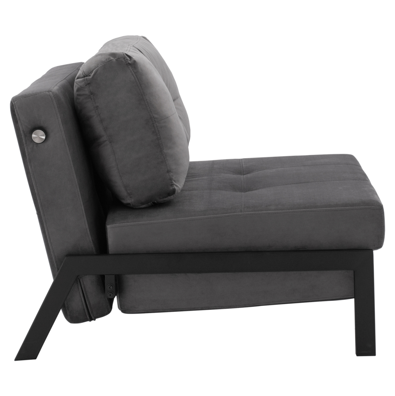 HM3078.11 Armchair Bed, velvet grey, 95x92x66cm [5]