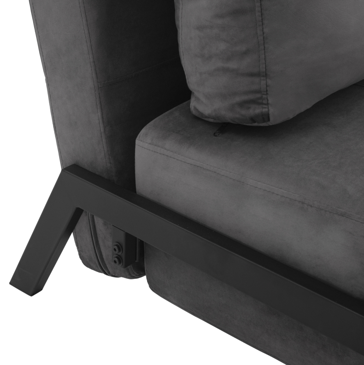 HM3078.11 Armchair Bed, velvet grey, 95x92x66cm [10]