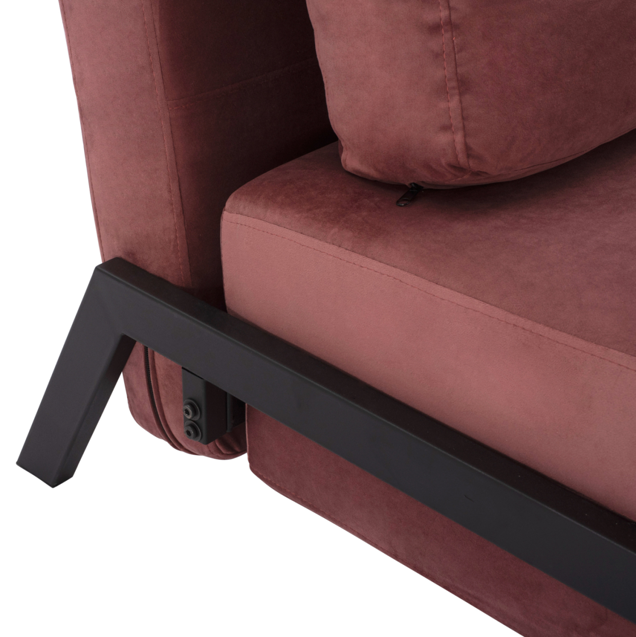 HM3078.12 ARMCHAIR/BED CONSTANCE, DUSTY PINK VELVET 95x92x66Y cm. [10]