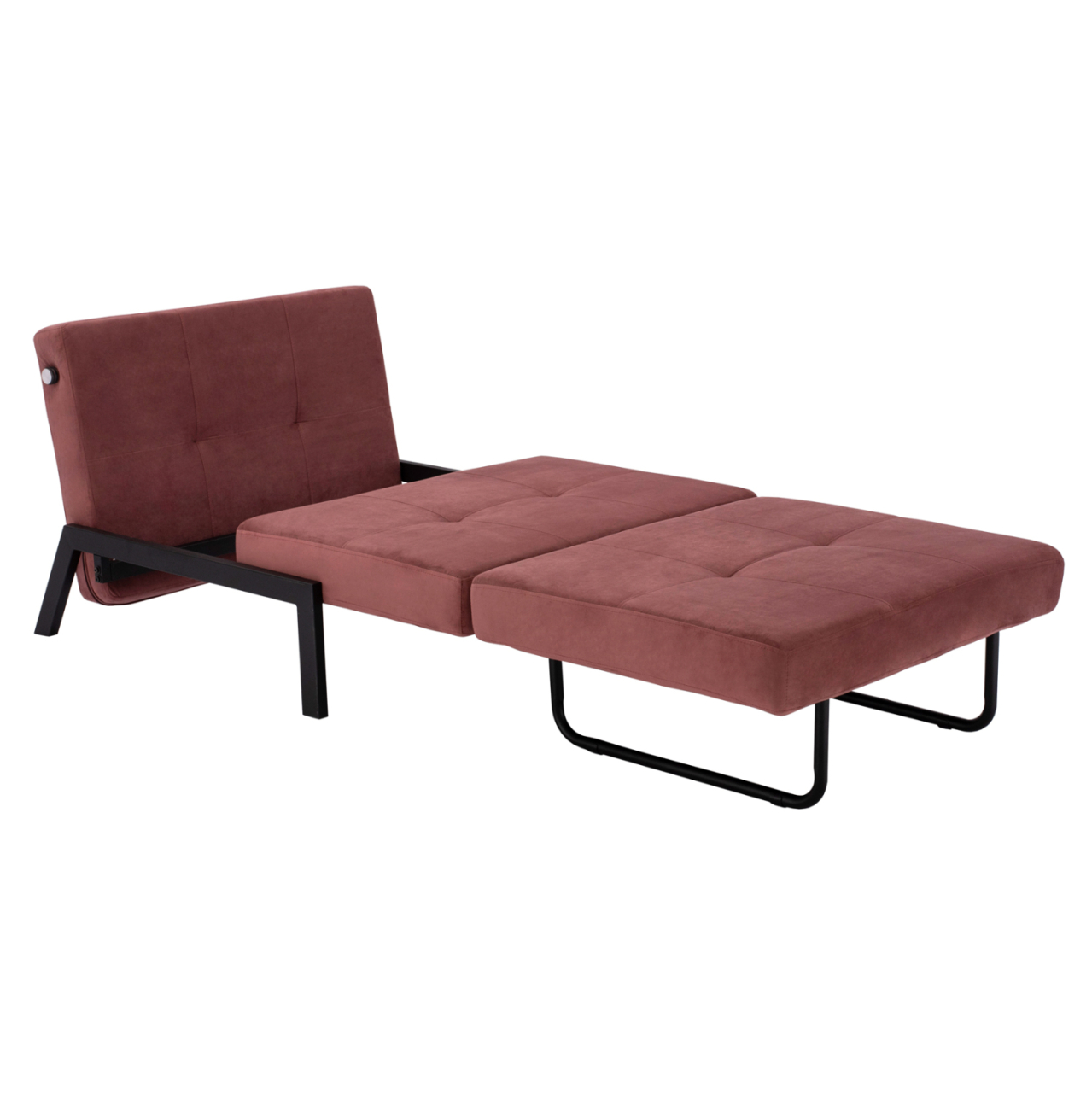 HM3078.12 ARMCHAIR/BED CONSTANCE, DUSTY PINK VELVET 95x92x66Y cm. [7]