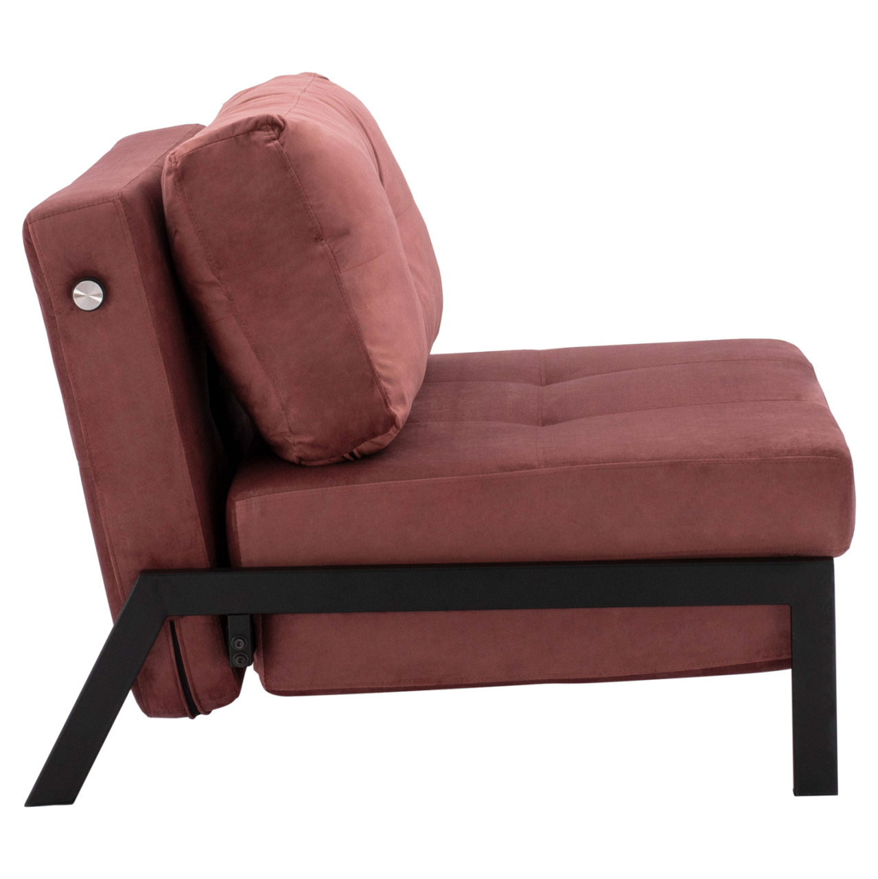 HM3078.12 ARMCHAIR/BED CONSTANCE, DUSTY PINK VELVET 95x92x66Y cm. [5]