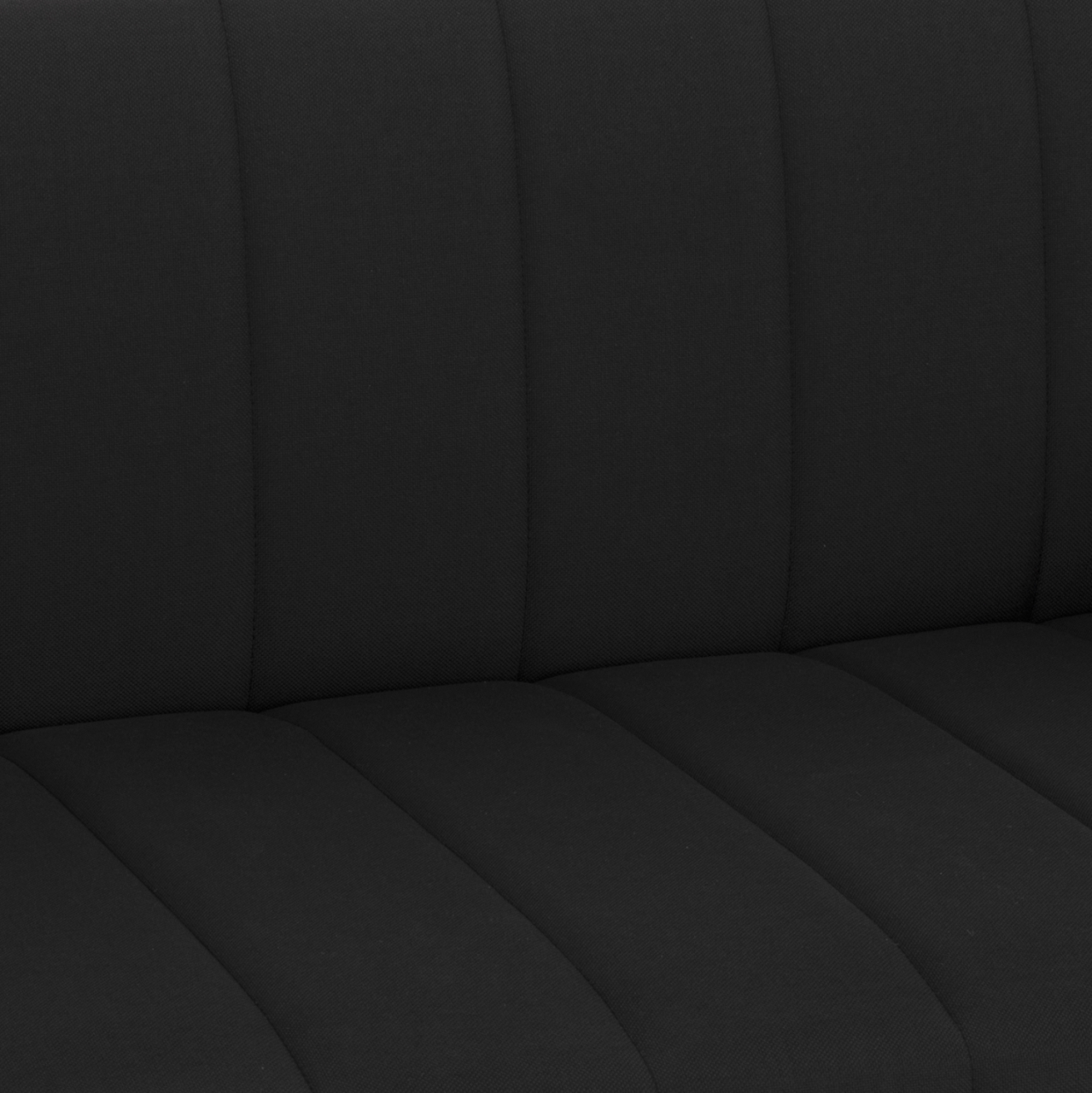 Hm3239.01 ANDRI three-seater sofa-bed, black fabric, short legs, without arms [7]