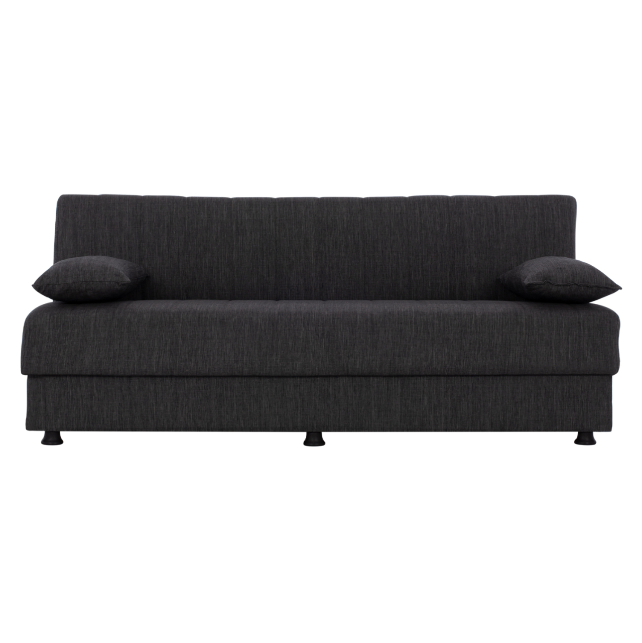 Hm3239.03 ANDRI three-seater sofa-bed, gray fabric, short legs, without arms [4]