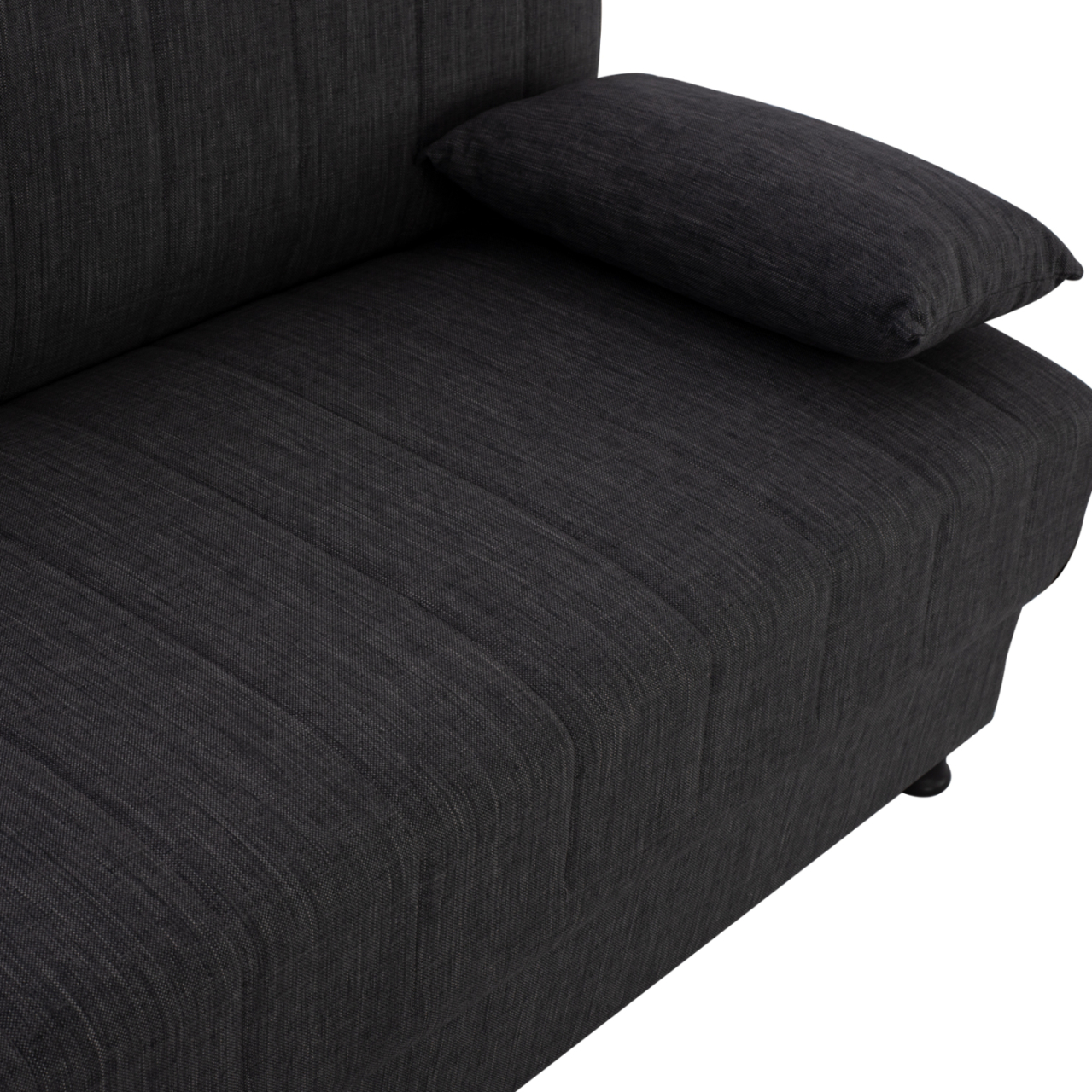 Hm3239.03 ANDRI three-seater sofa-bed, gray fabric, short legs, without arms [7]