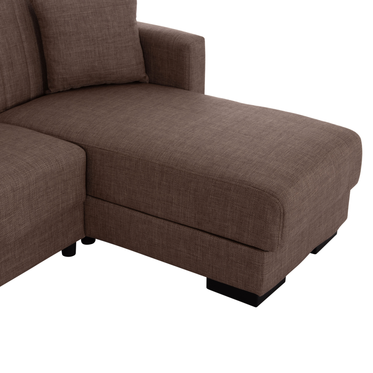 HM3244.02, corner sofa-bed, reversible, brown, 202x140x78H [9]