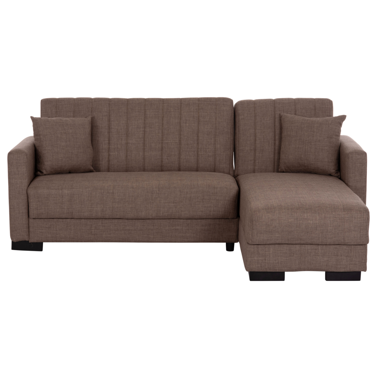 HM3244.02, corner sofa-bed, reversible, brown, 202x140x78H [5]