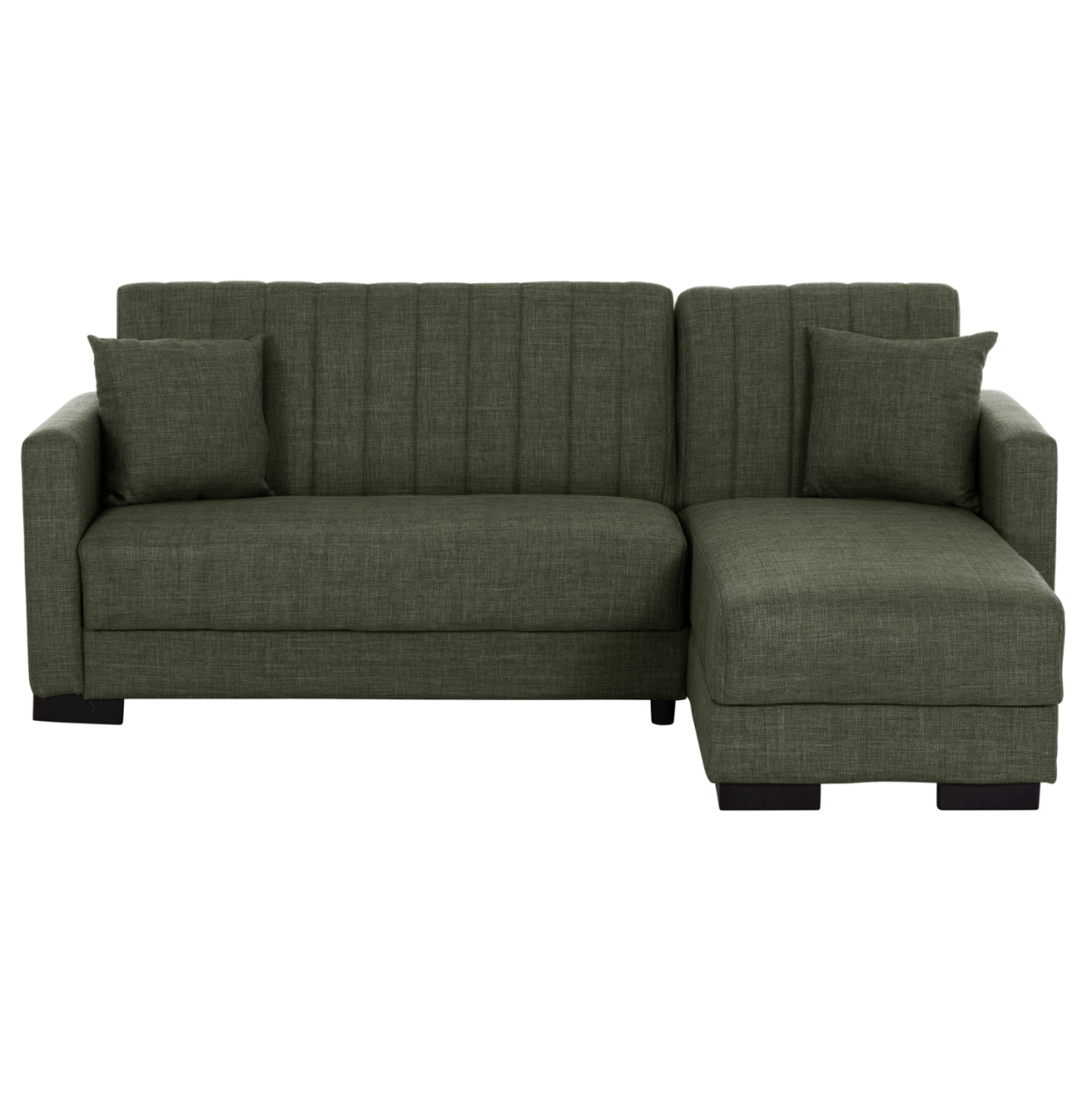 HM3244.05, corner sofa-bed, dark olive, reversible, 202x140x78cm [5]