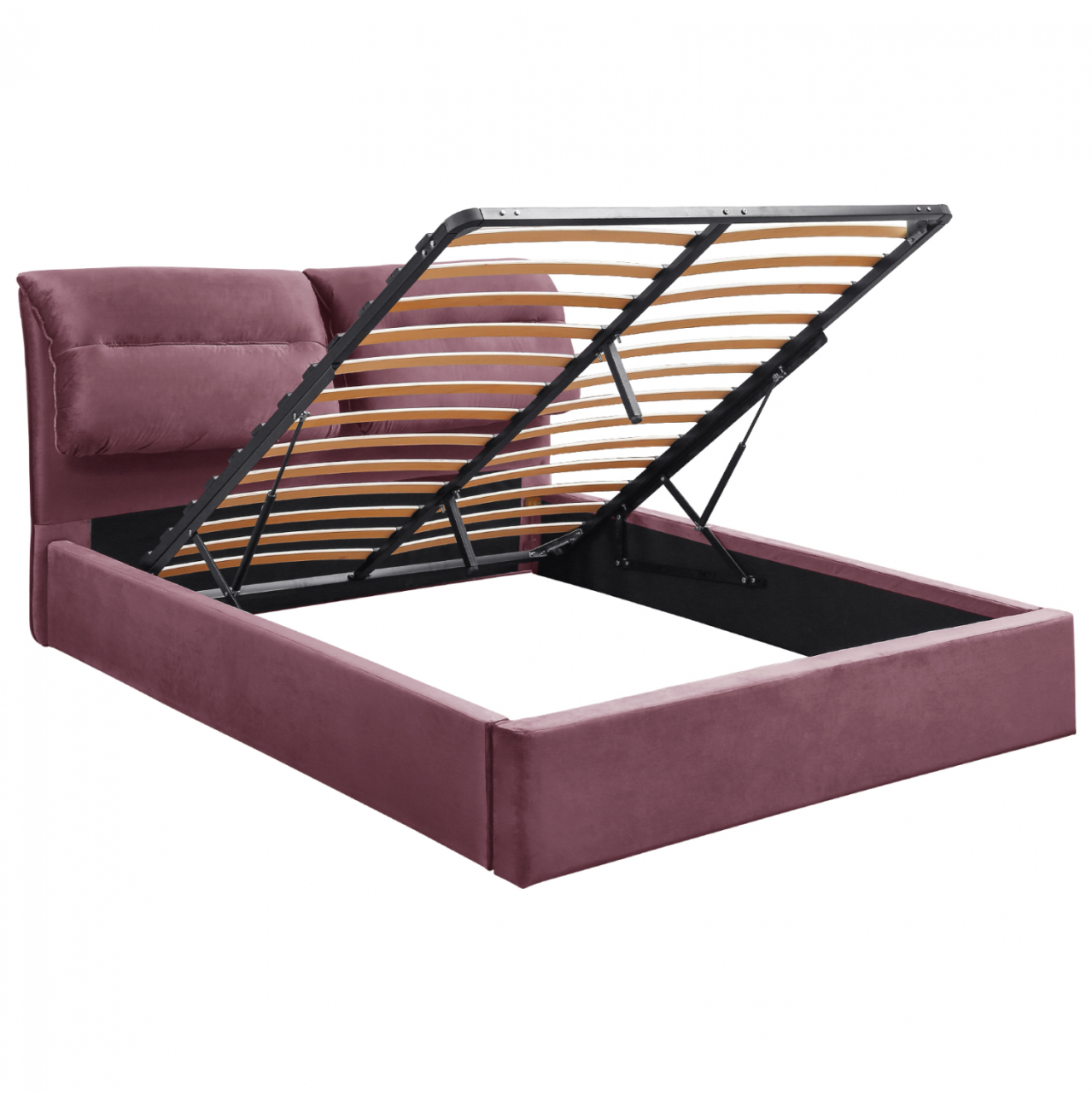 HM565.02 Kendra, Velvet DUSTY PINK, Storage Space 160x200cm [3]