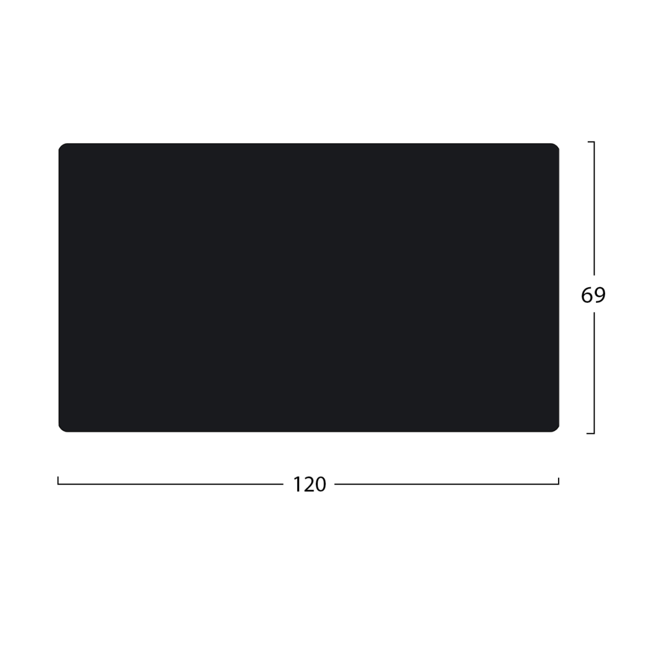 HM5840.01 black HPL table top 120x69cm [2]