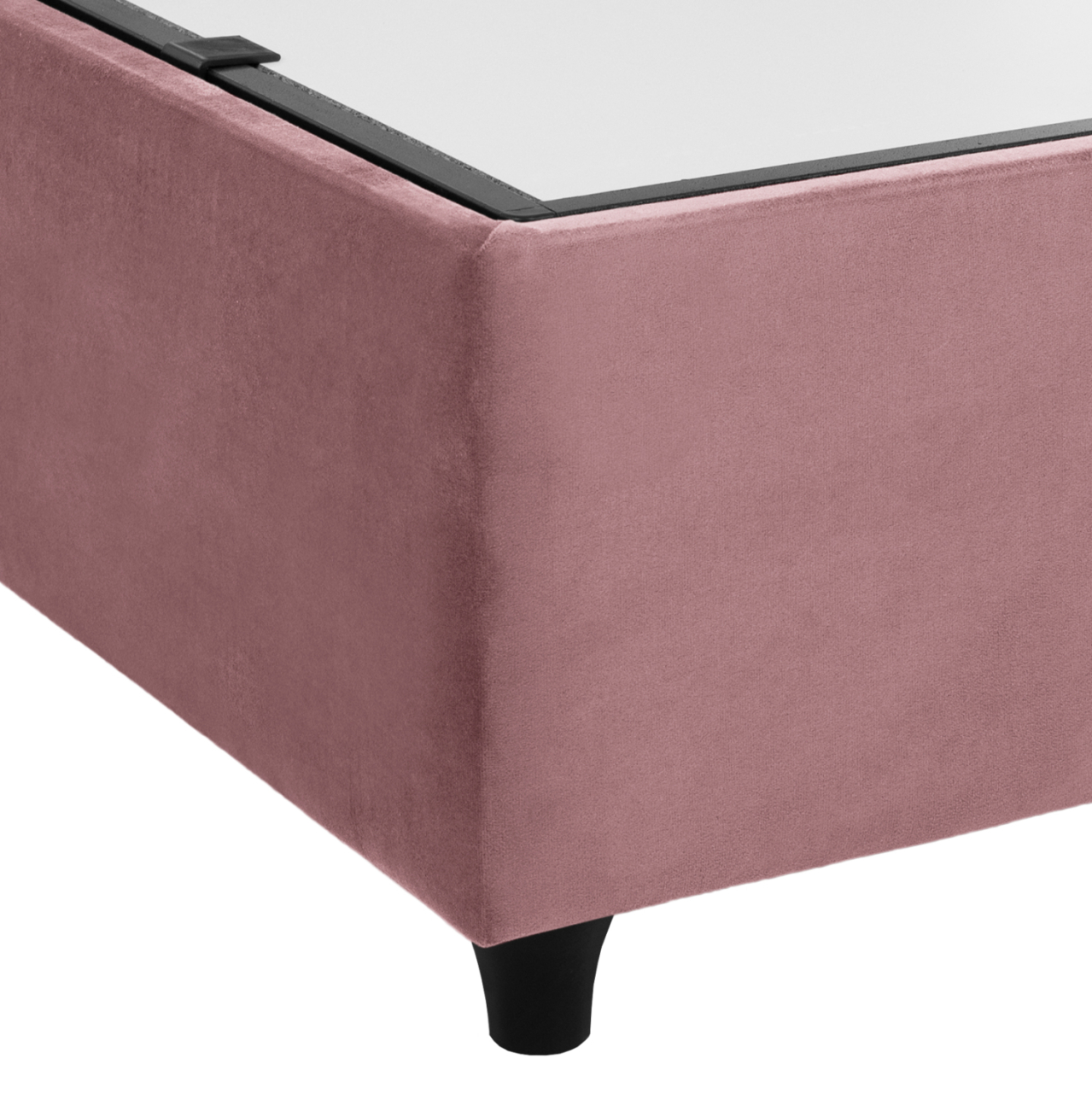 HM624.12 bed MALENA, storage space, dusty pink velvet, 160x200 [8]