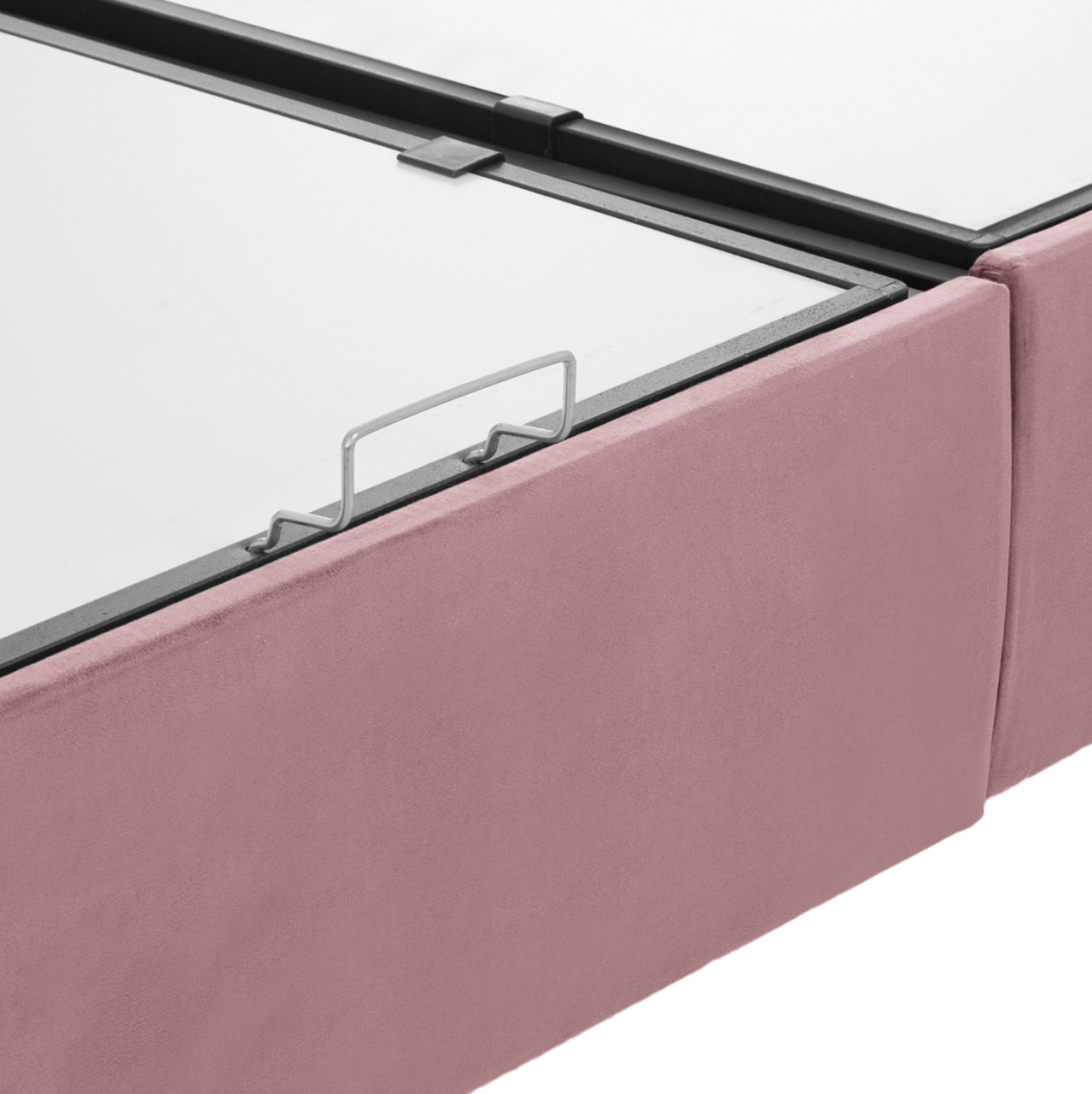 HM624.12 bed MALENA, storage space, dusty pink velvet, 160x200 [9]