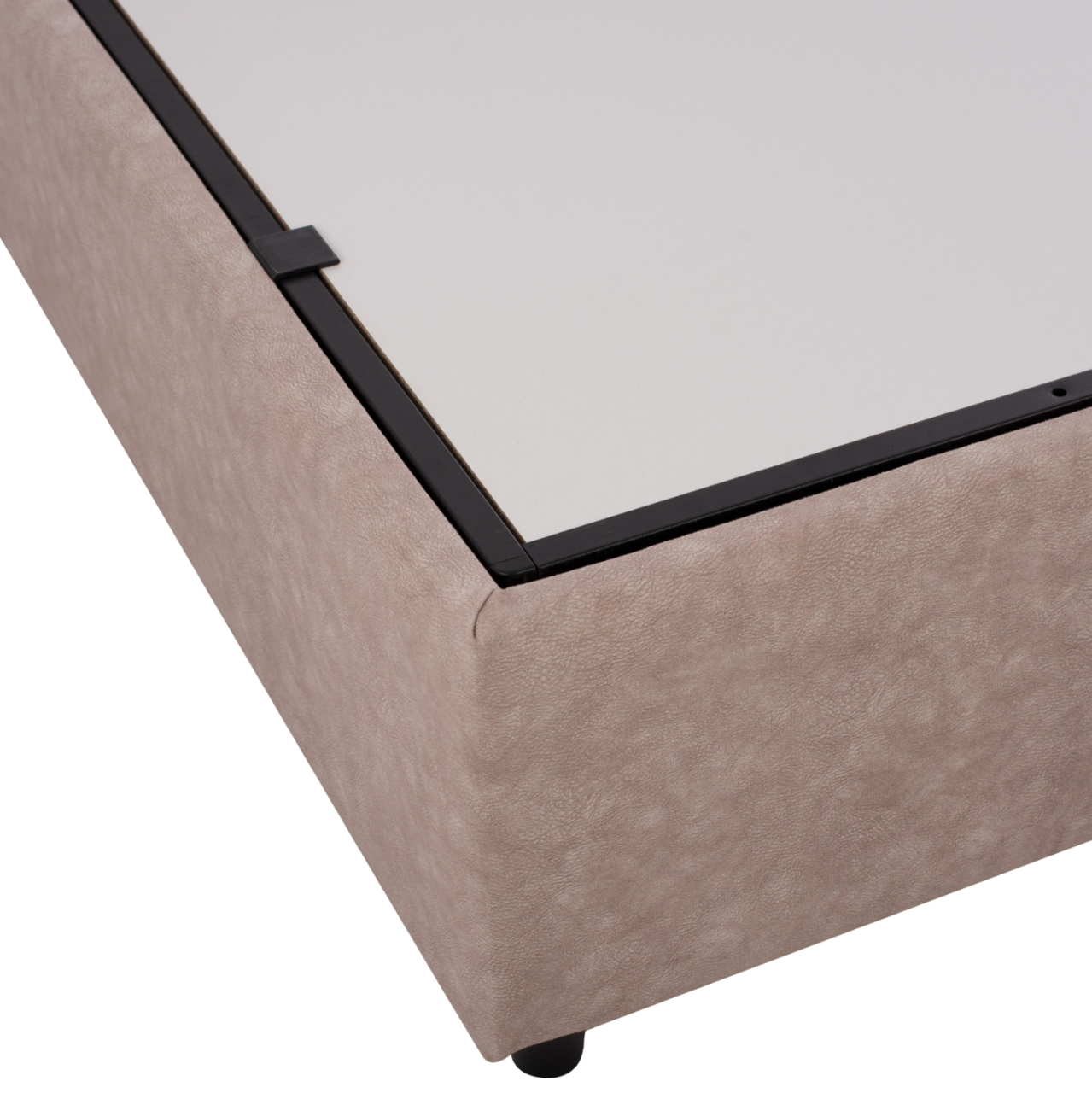 HM631.22 bed DOLORES, storage space, beige fabric, 160x200 [6]