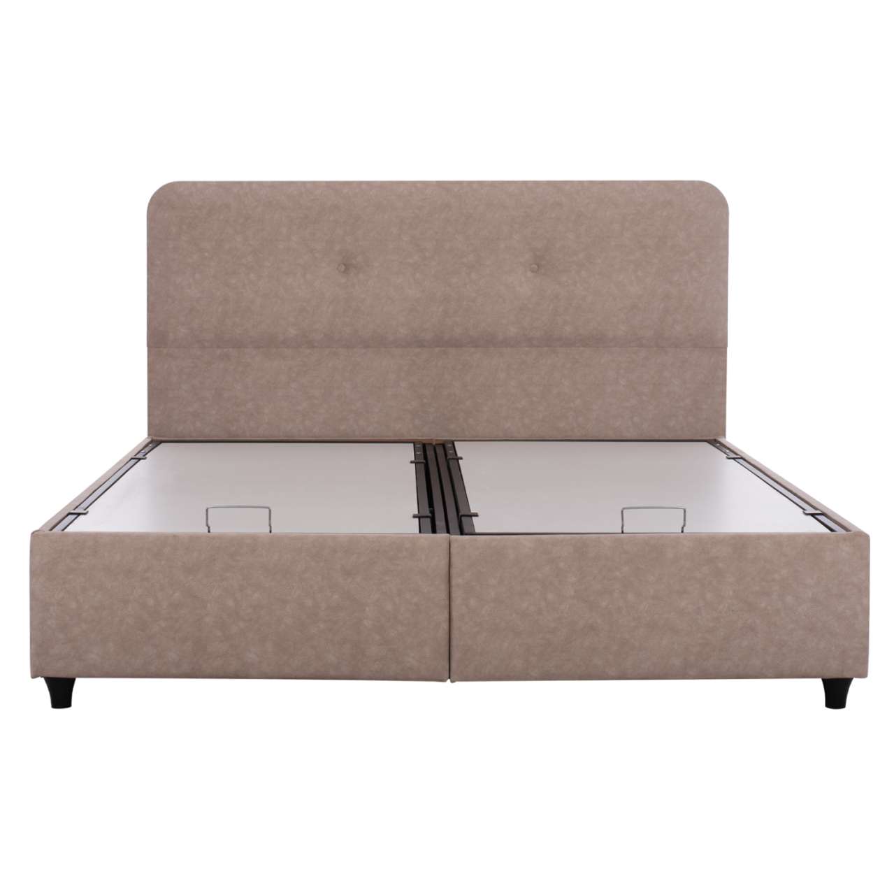 HM631.22 bed DOLORES, storage space, beige fabric, 160x200 [3]