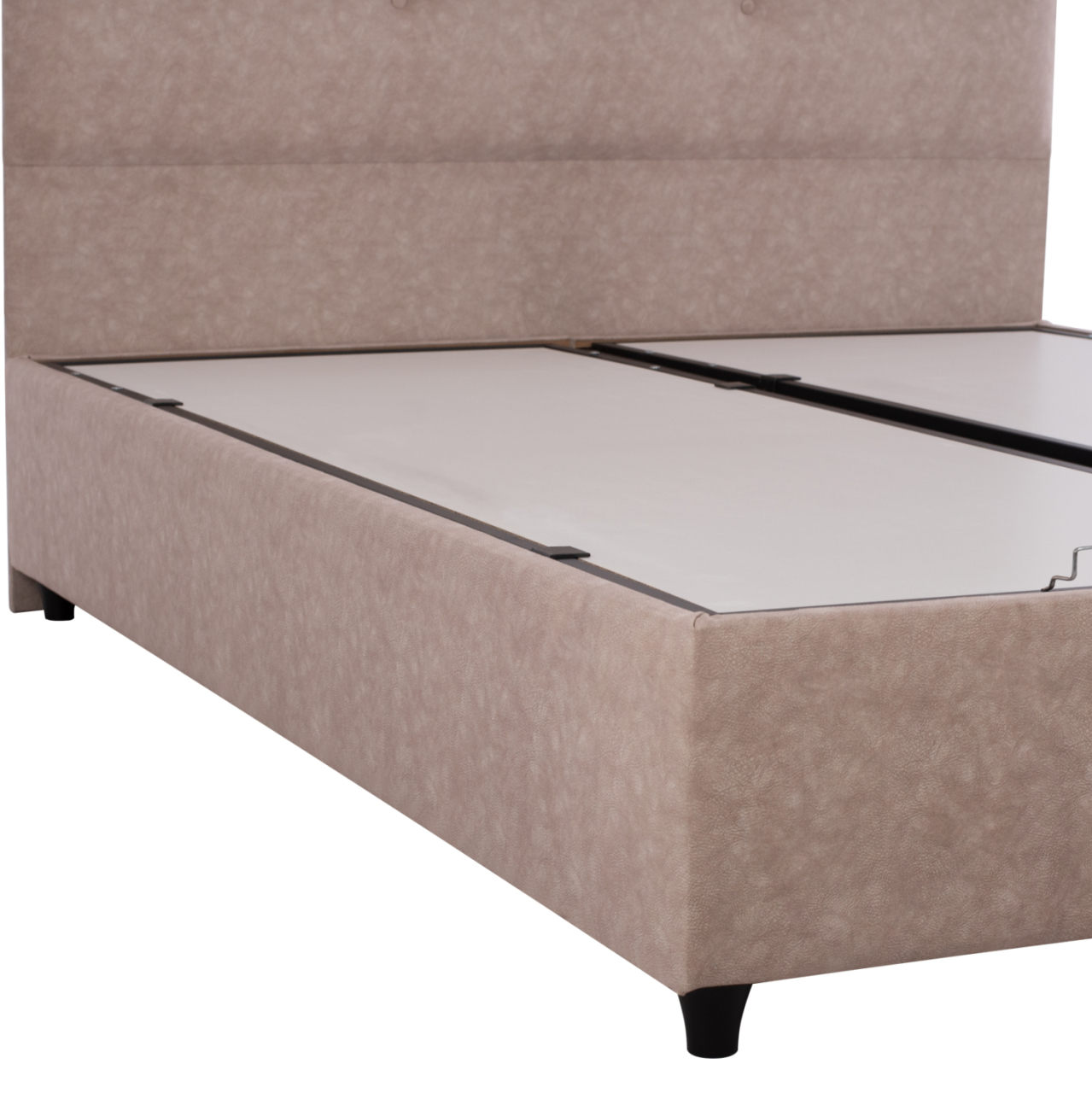 HM631.22 bed DOLORES, storage space, beige fabric, 160x200 [5]