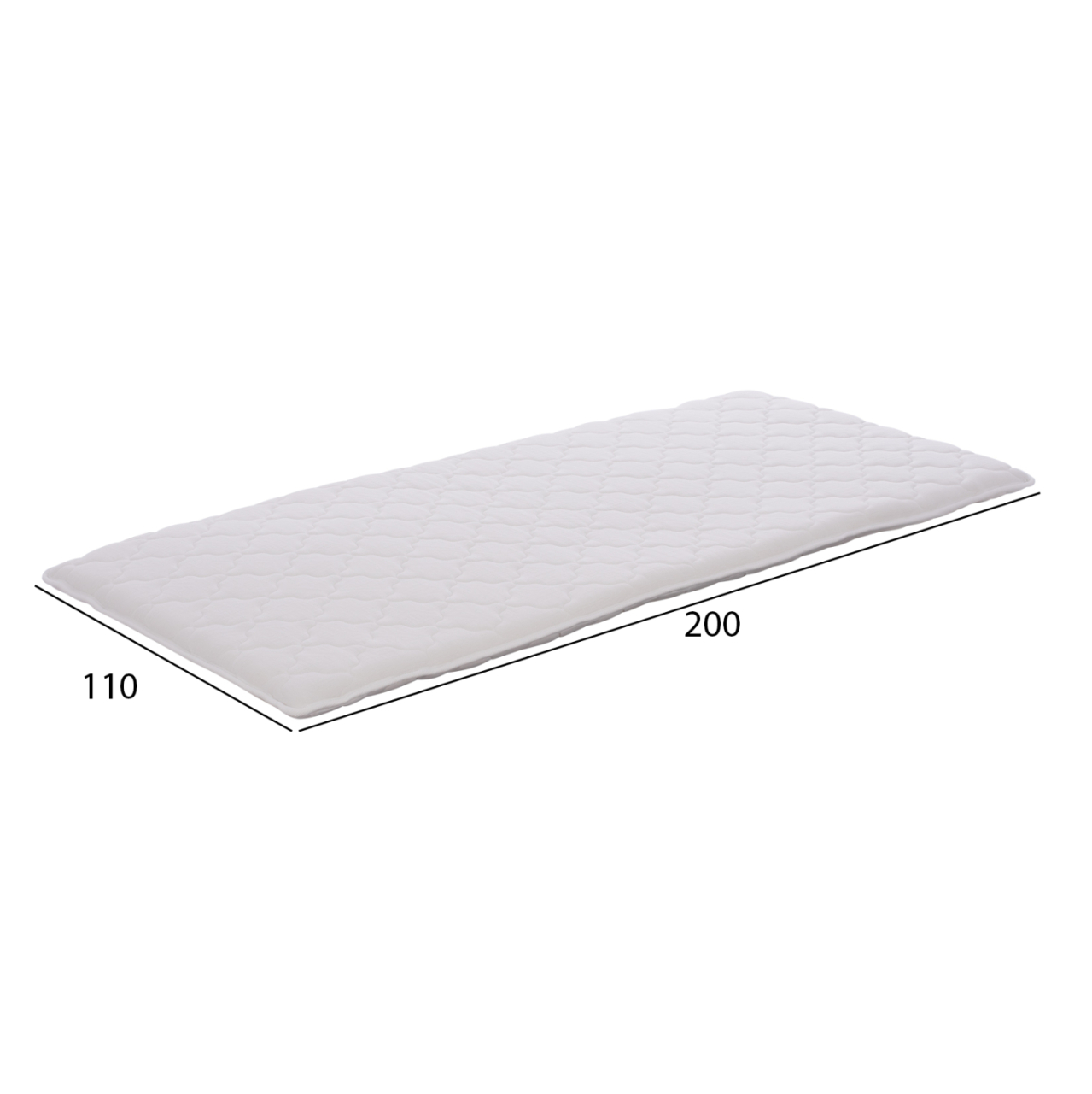 HM641.03 110Χ200cm TOPPER, WHITE [2]