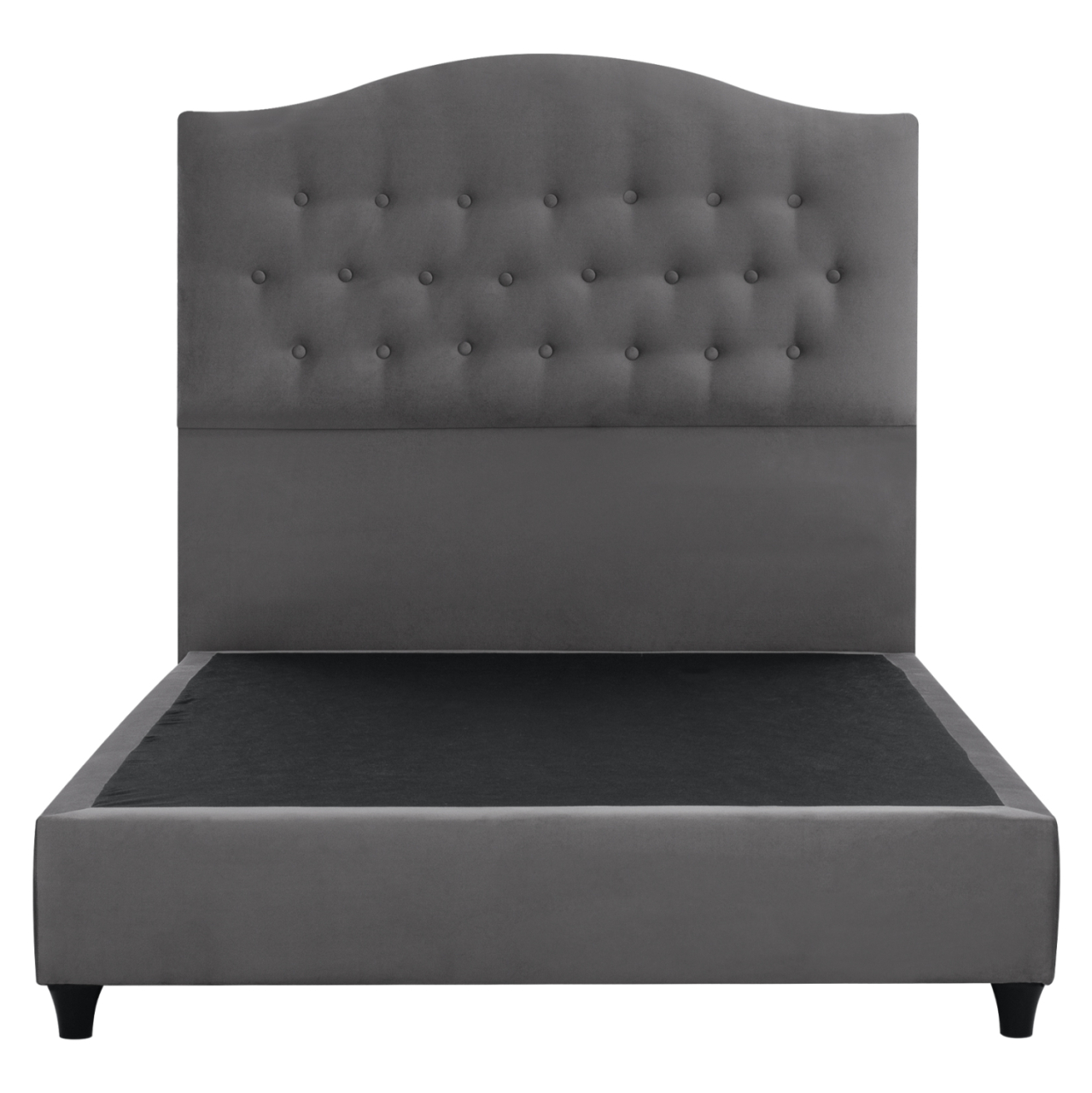 HM647.10 BED MALENA, GREY VELVET, 120x200 [4]