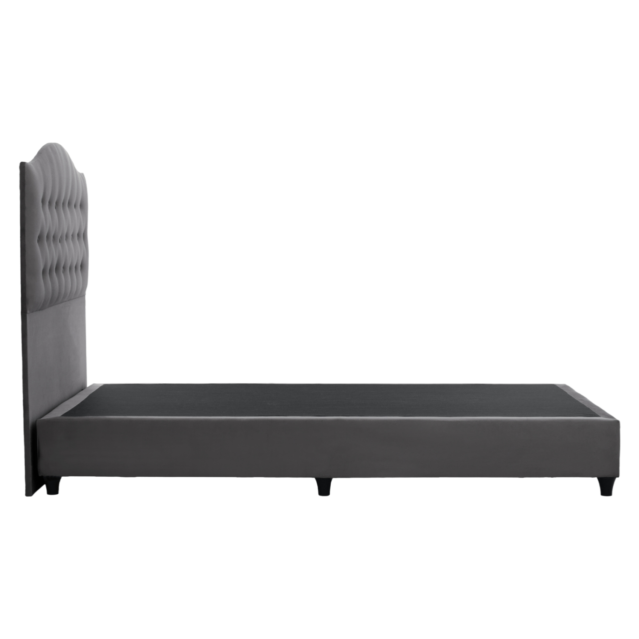 HM647.10 BED MALENA, GREY VELVET, 120x200 [5]