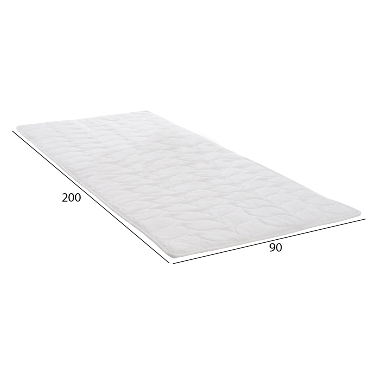 HM650.02 topper, 90x200, white [2]