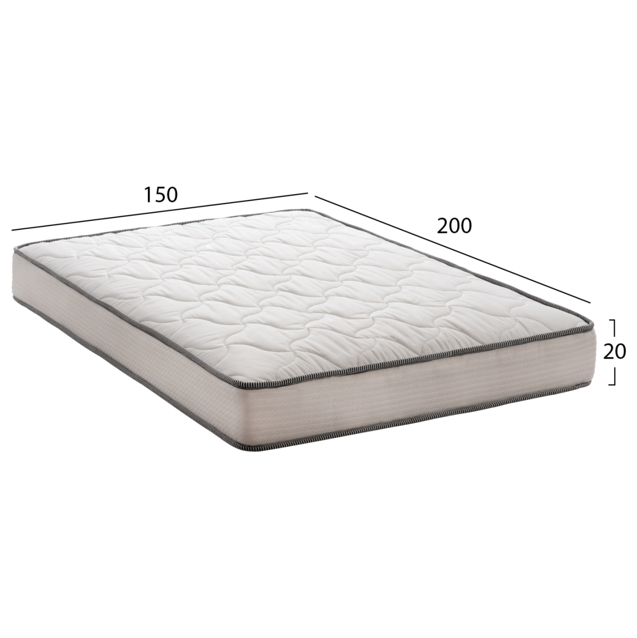 HM654.150 DREAMTOPIA mattress, series ATLAS, 150X200x20H [2]