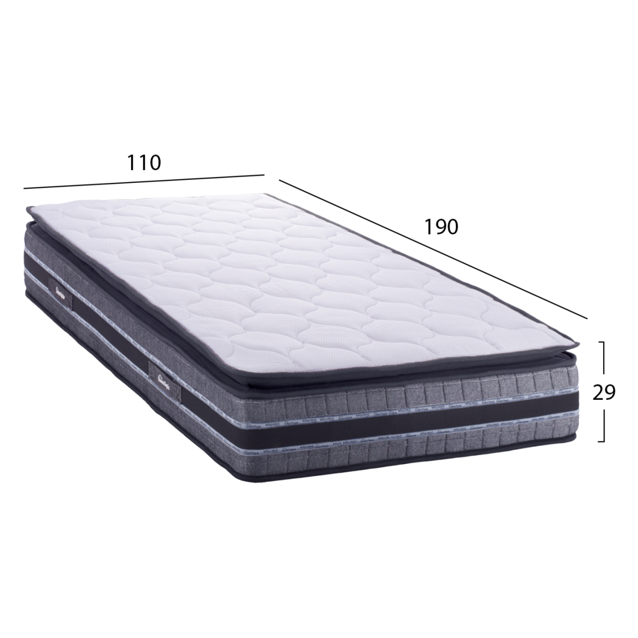 HM657.110 DREAMTOPIA mattress, series FRANKLIN, 110X190x29H [2]
