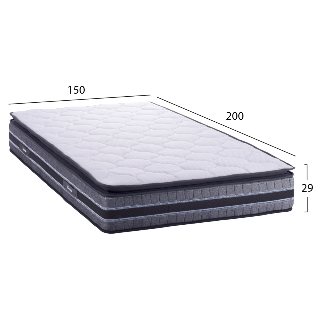 HM657.150 DREAMTOPIA mattress, series FRANKLIN, 150x200x29H [2]