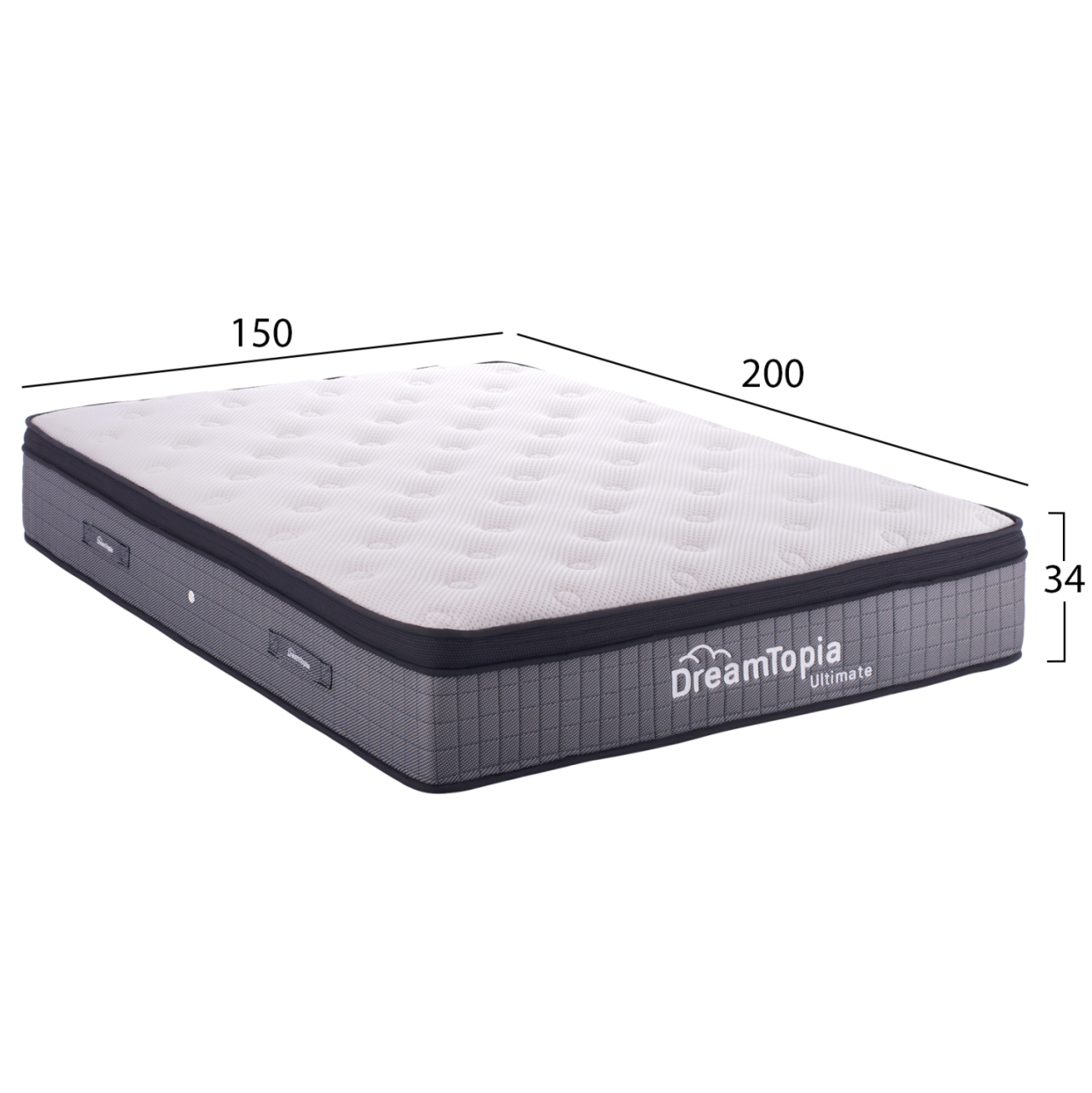 HM661.150 DREAMTOPIA mattress, series ULTIMATE, 150X200x34H [2]