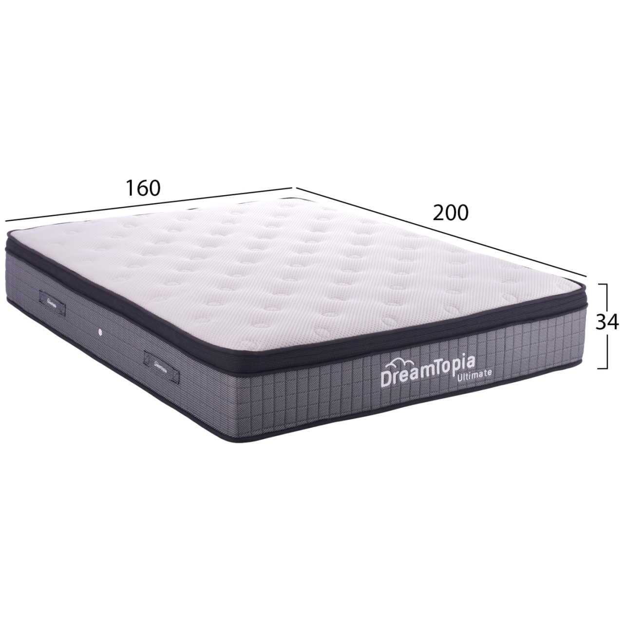 HM661.160-DREAMTOPIA MATTRESS,series "ULTIMATE", 160X200x34H [2]
